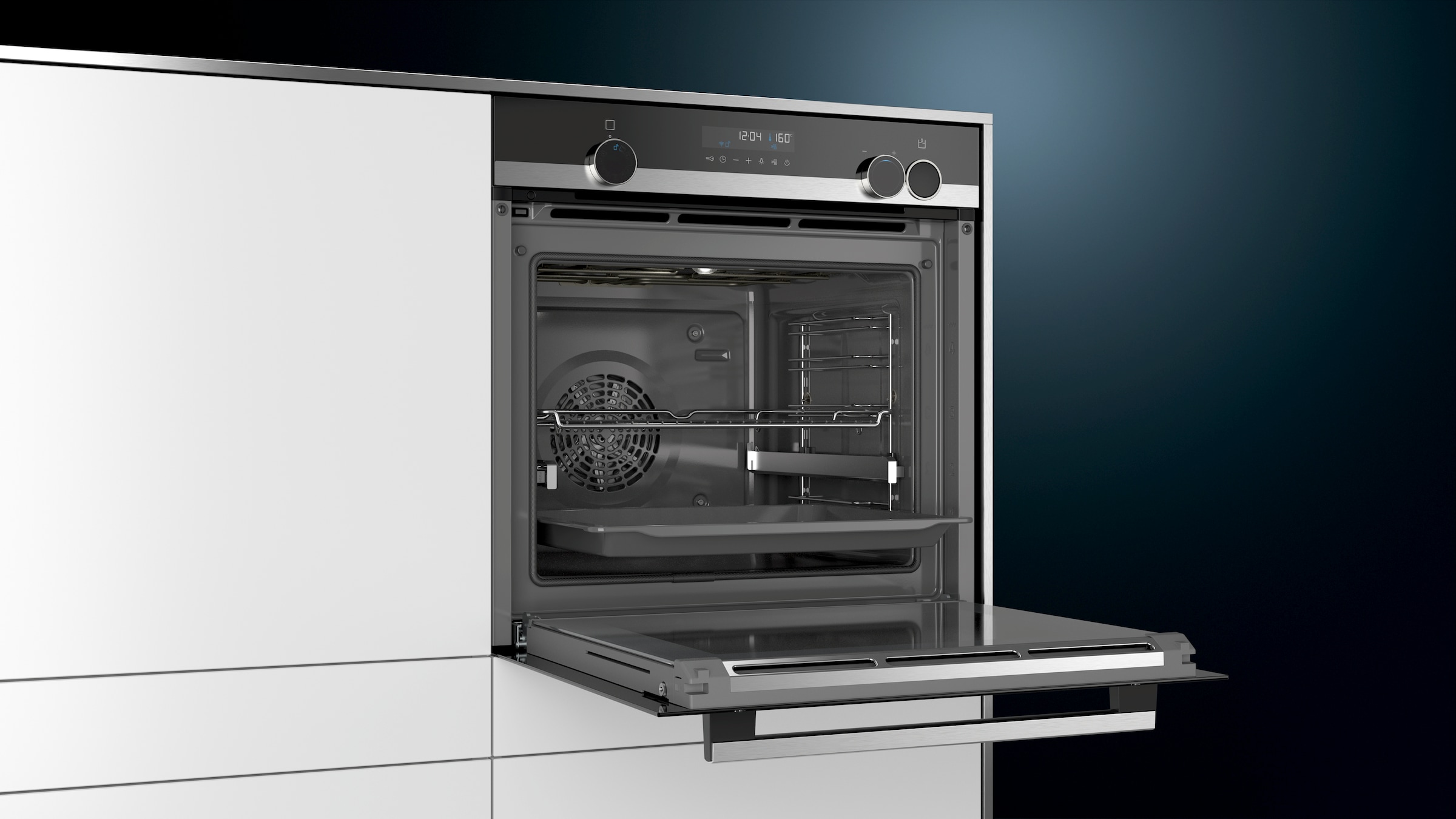 SIEMENS Pyrolyse Backofen iQ500 »HR578G5S6«, mit 1-fach-Teleskopauszug, Pyrolyse-Selbstreinigung