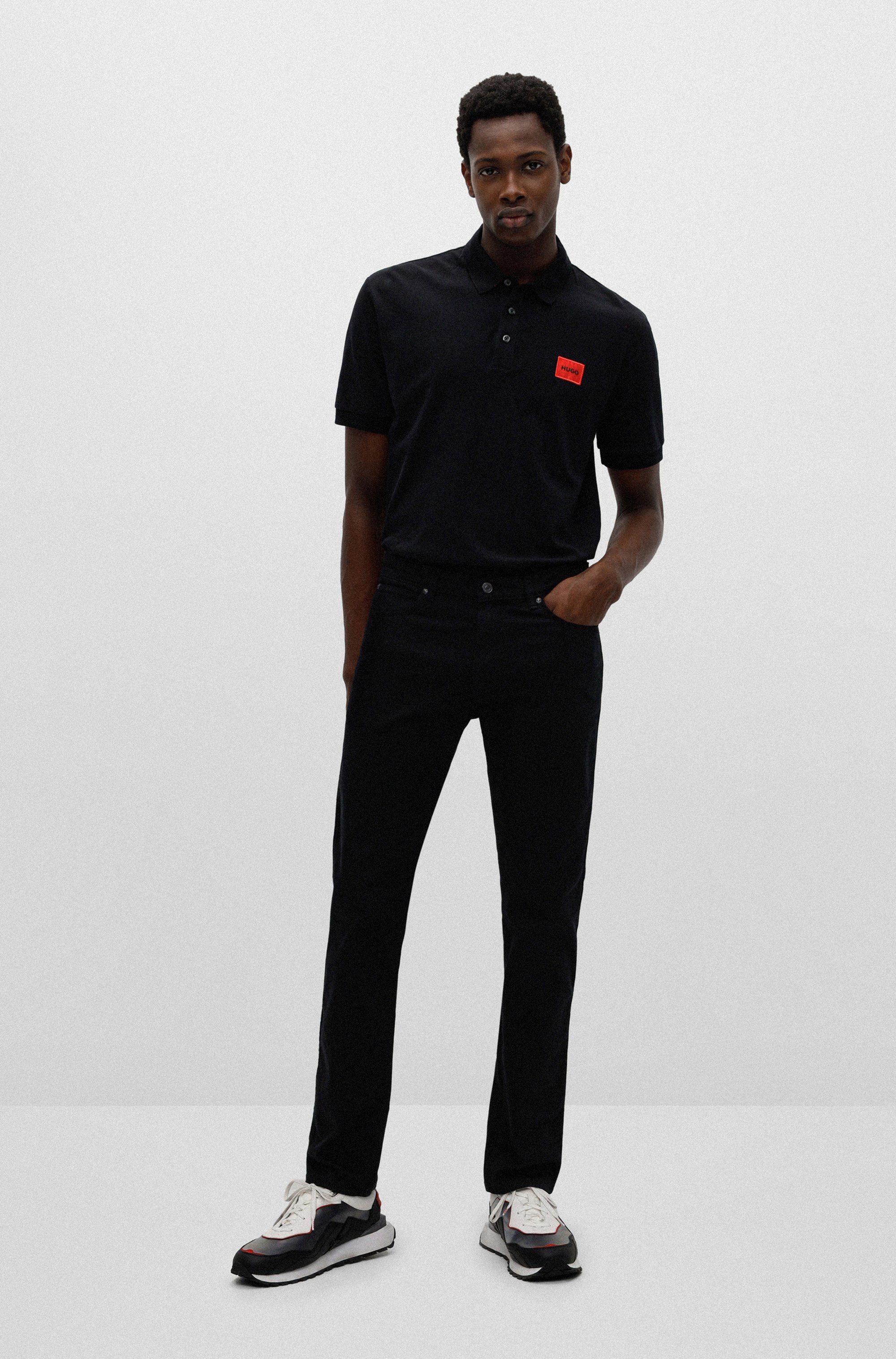HUGO Poloshirt »Dereso« Slim Fit, Kurzarm, HUGO Weblabel