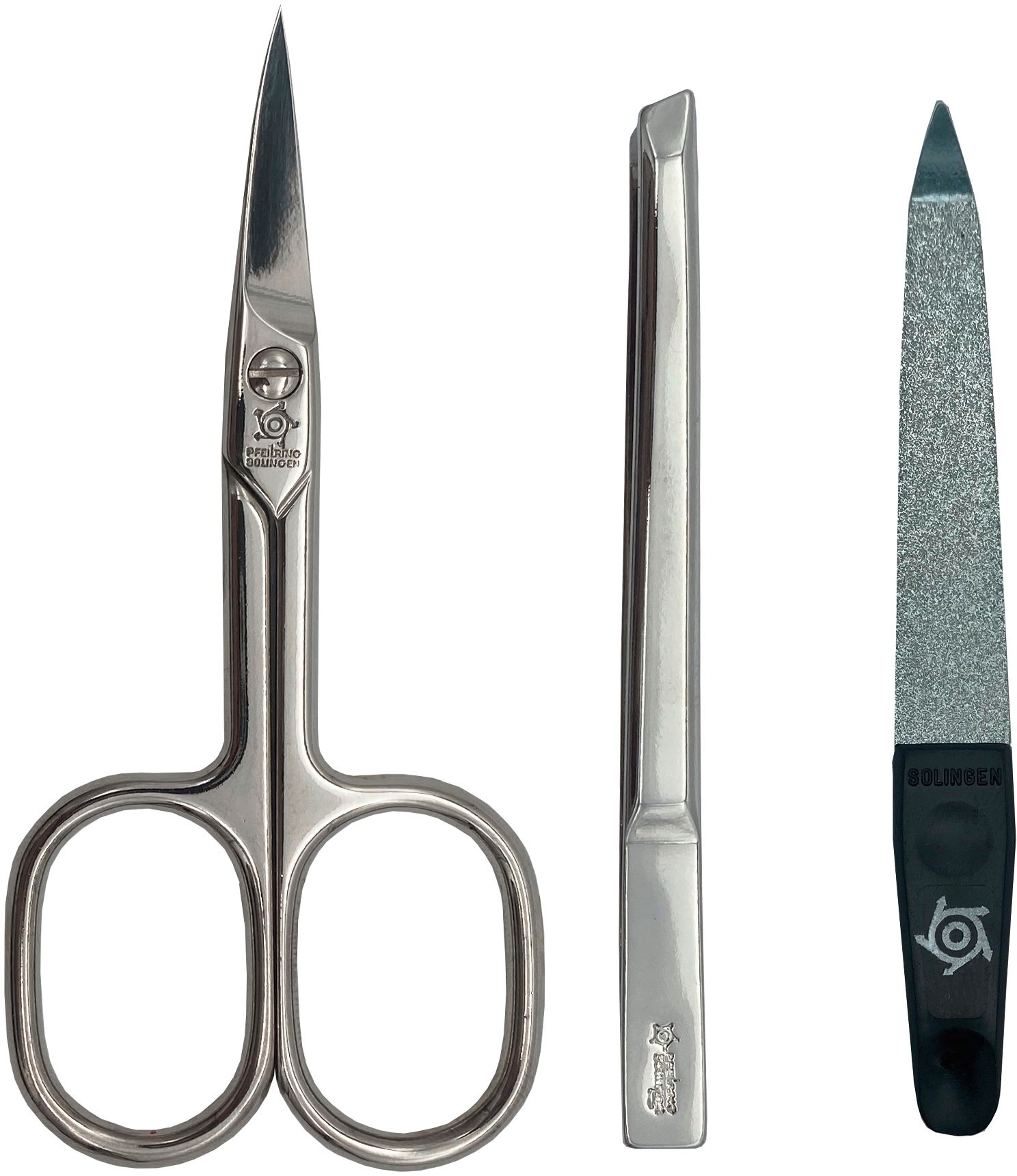 PFEILRING Maniküre-Etui, (3 tlg.), Nappaleder