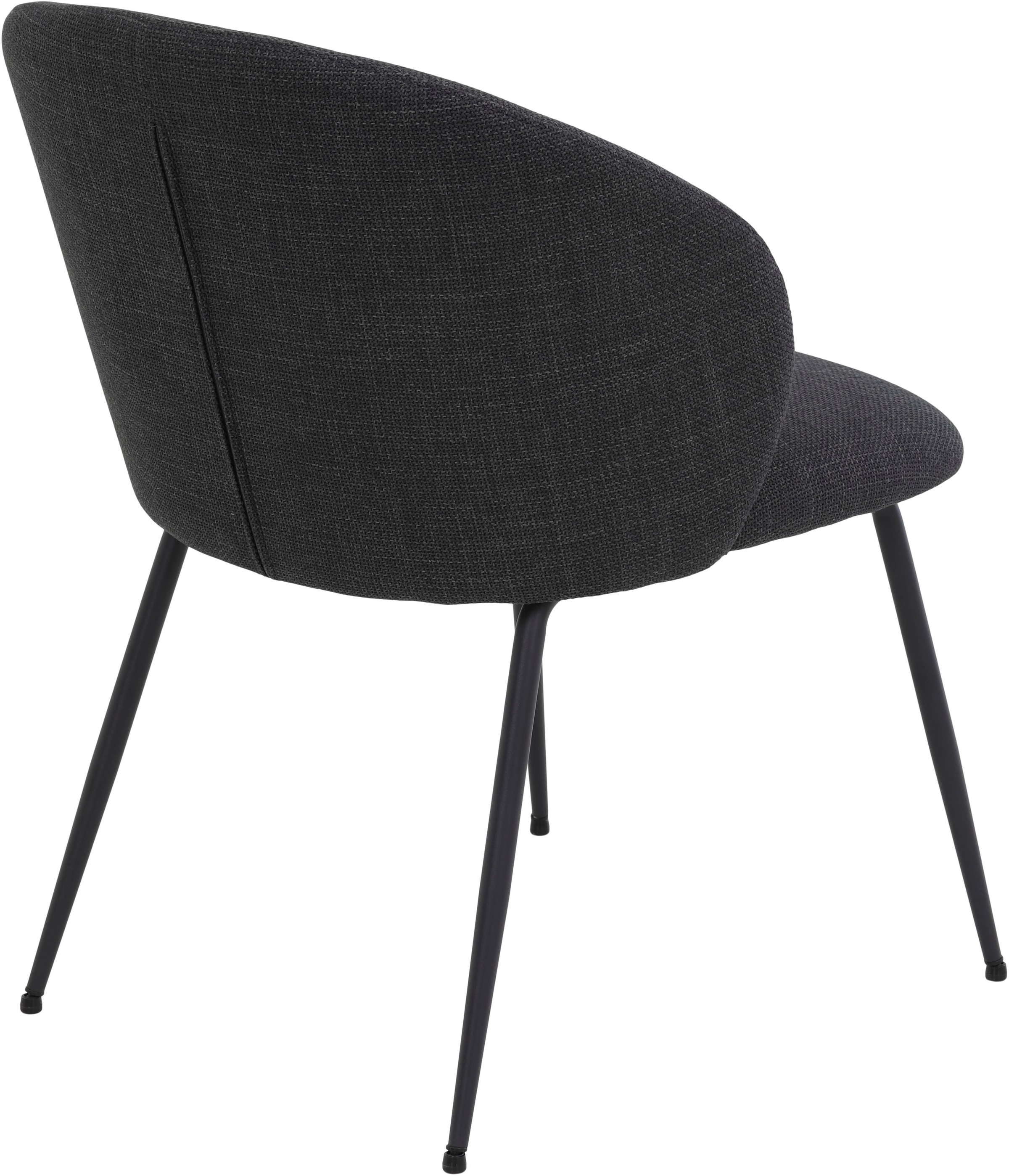 HELA 4-Fußstuhl »GRAZ, Esszimmerstuhl«, (Set), 1 St., Webstoff, XL-Sitzbreite,4-Fuß,Rundrohrgestell,140 Kg belastbar, Webstoff