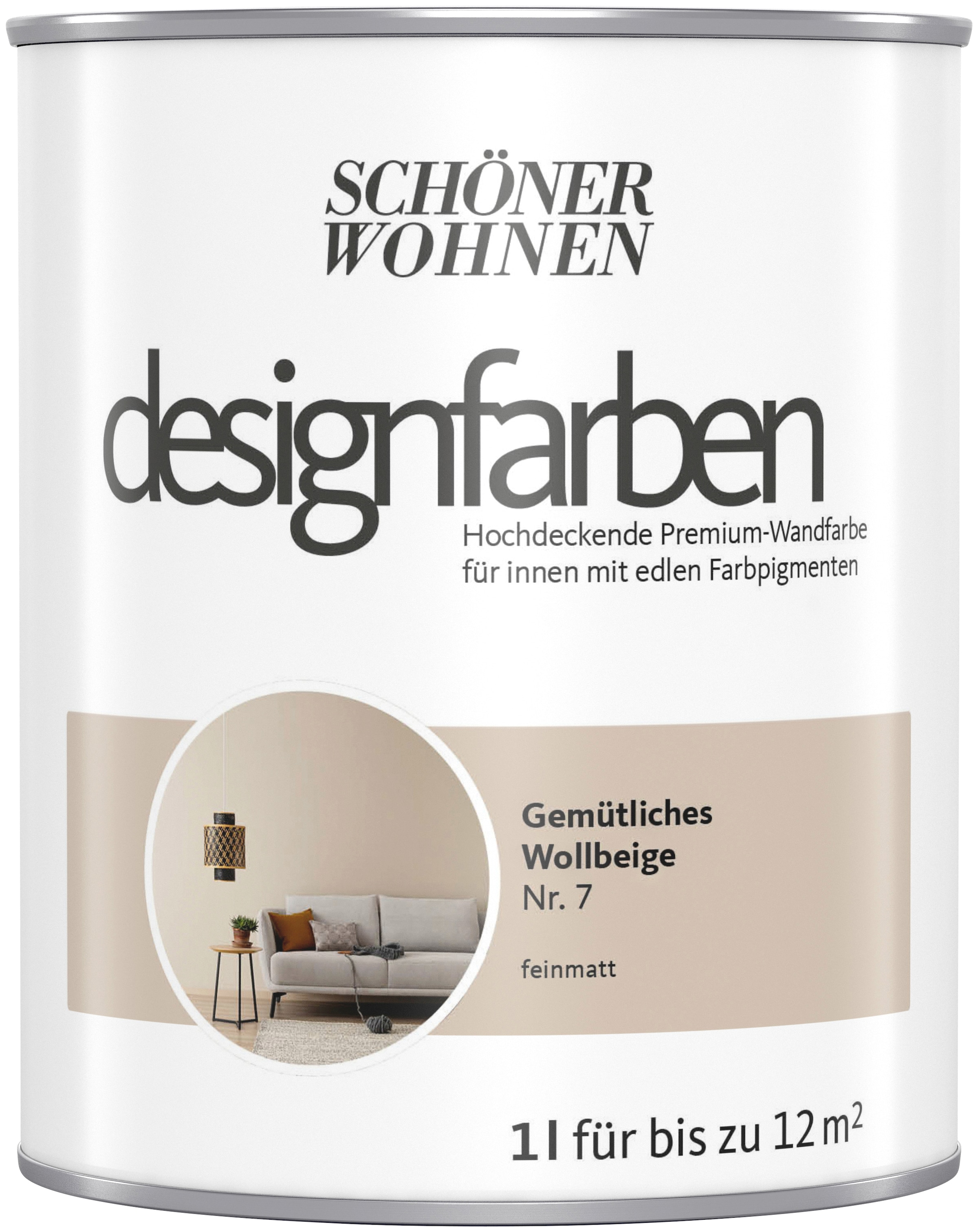 SCHÖNER WOHNEN FARBE Wand- und Deckenfarbe »designfarben«, 1 Liter, Gemütliches...