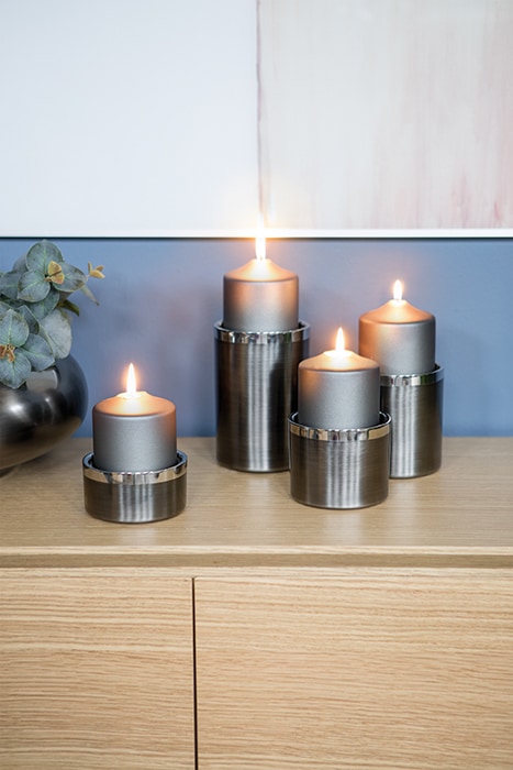 Fink Kerzenhalter »VITO, Weihnachtsdeko«, (1 St.), aus Edelstahl, im modernen Design