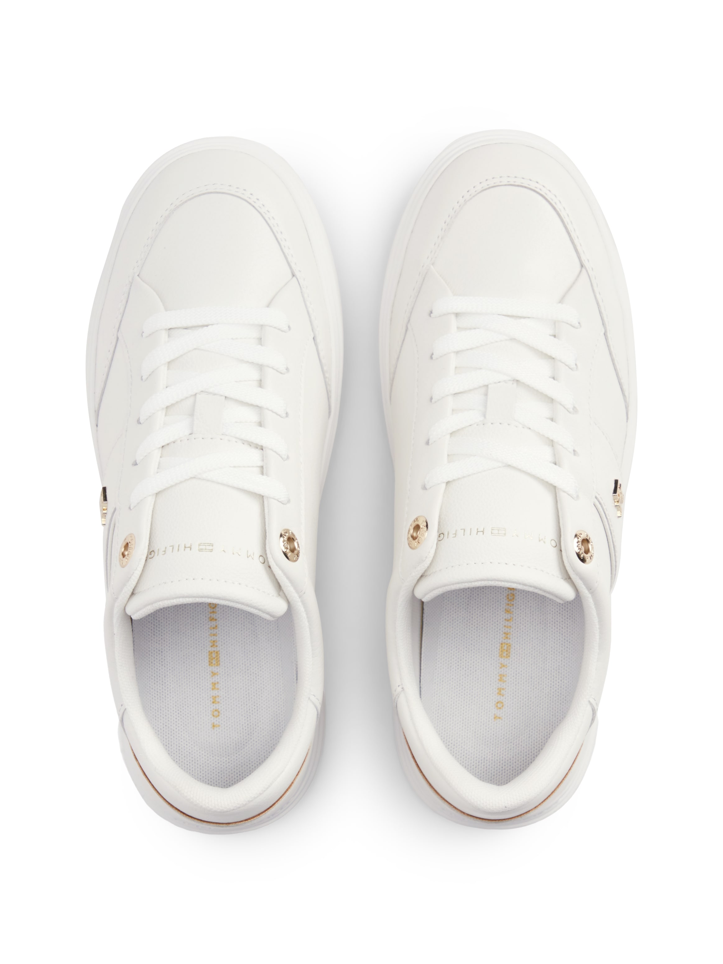 Tommy Hilfiger Plateausneaker »TH FEMININE CUPSOLE«  Freizeitschuh, Halbschuh, Schnürschuh mit seitlicher Applikation
