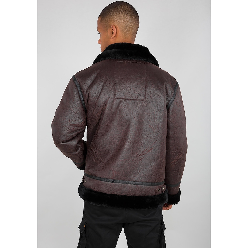 Alpha Industries Lederjacke »ALPHA INDUSTRIES Men - Leather & Faux Jackets B3 FL«