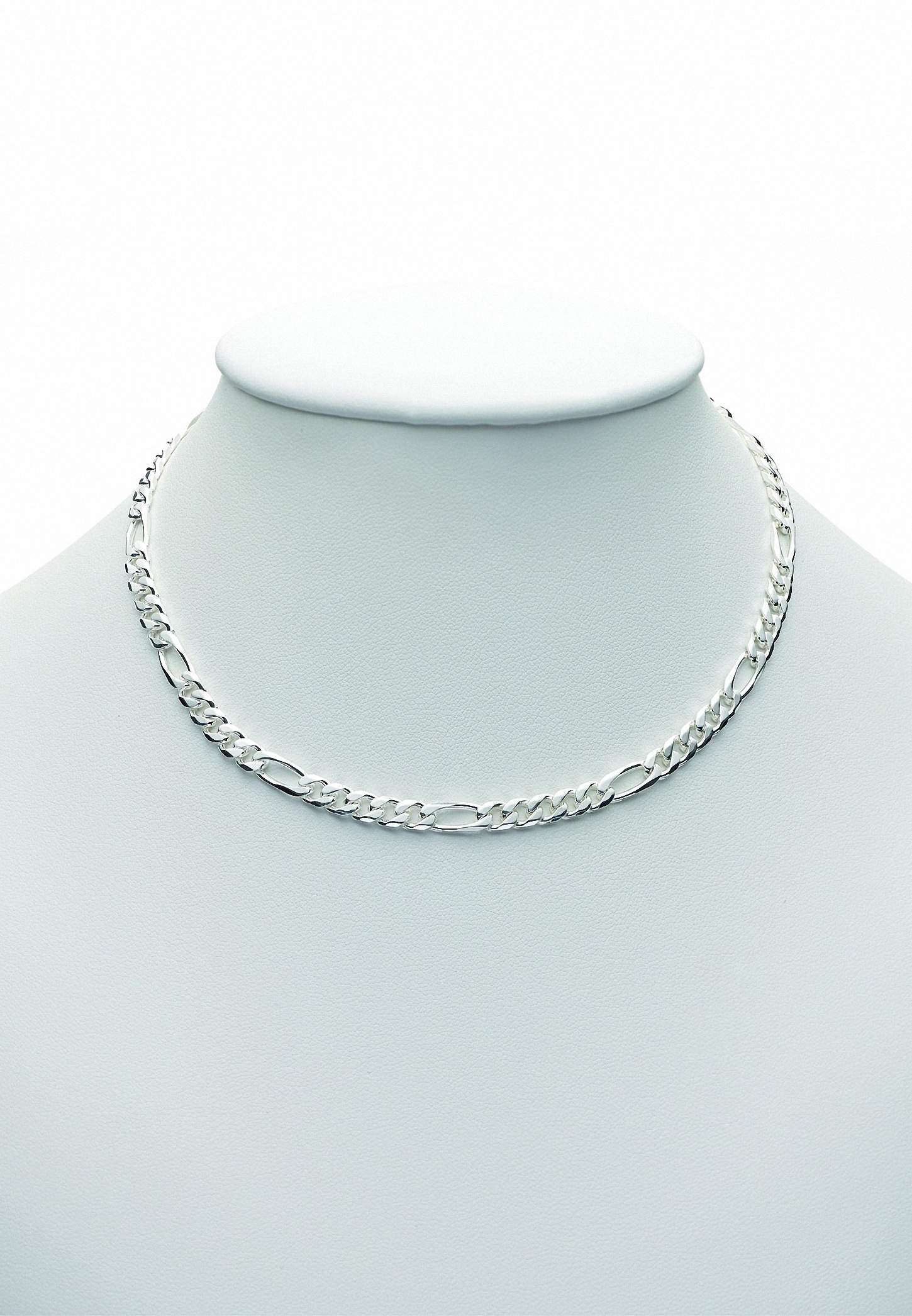 Adelia´s Silberkette »925 Silber Figaro Halskette 60 cm Ø 4,4 mm«