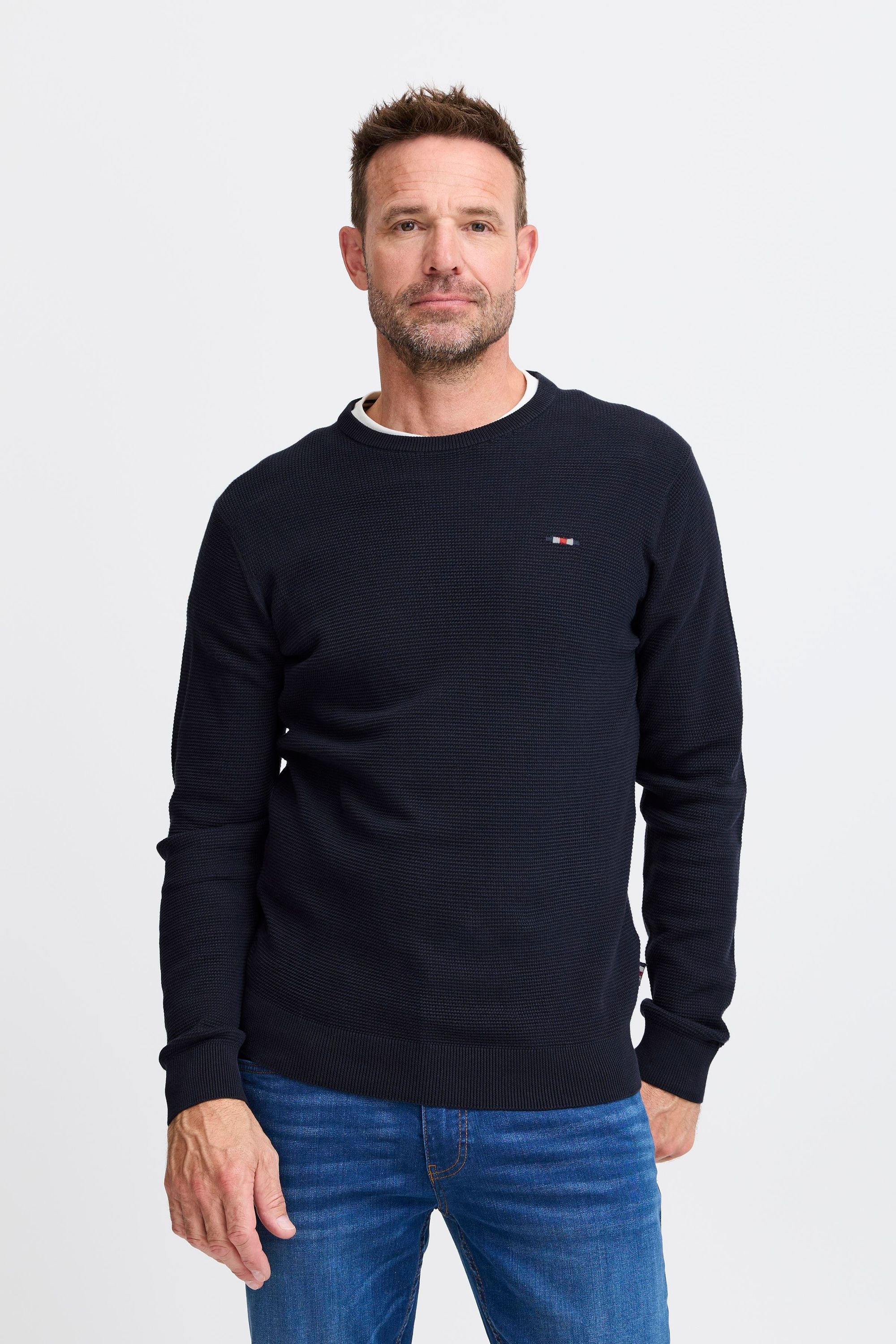 FQ1924 Strickfleece-Pullover »Strickpullover FQKYLE structure crewneck knit«