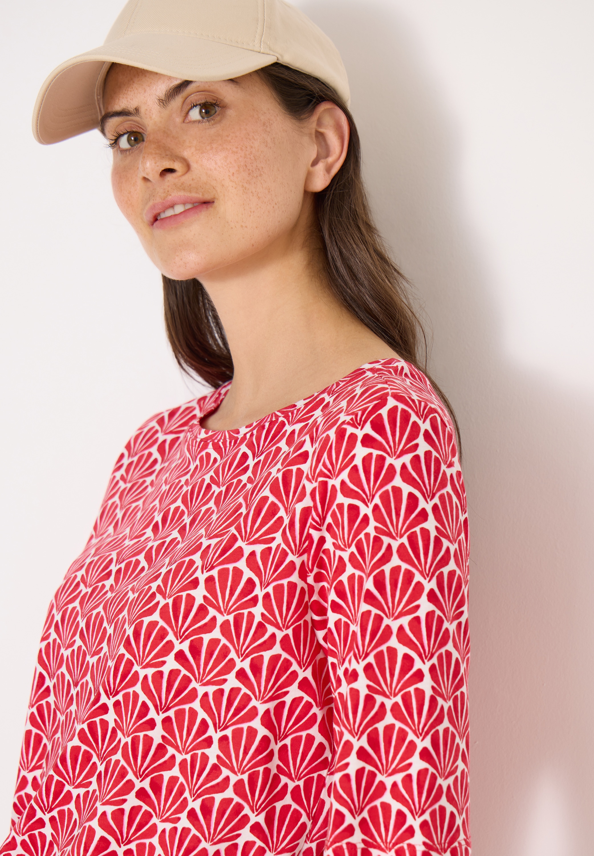 Cecil T-Shirt mit All-Over Print