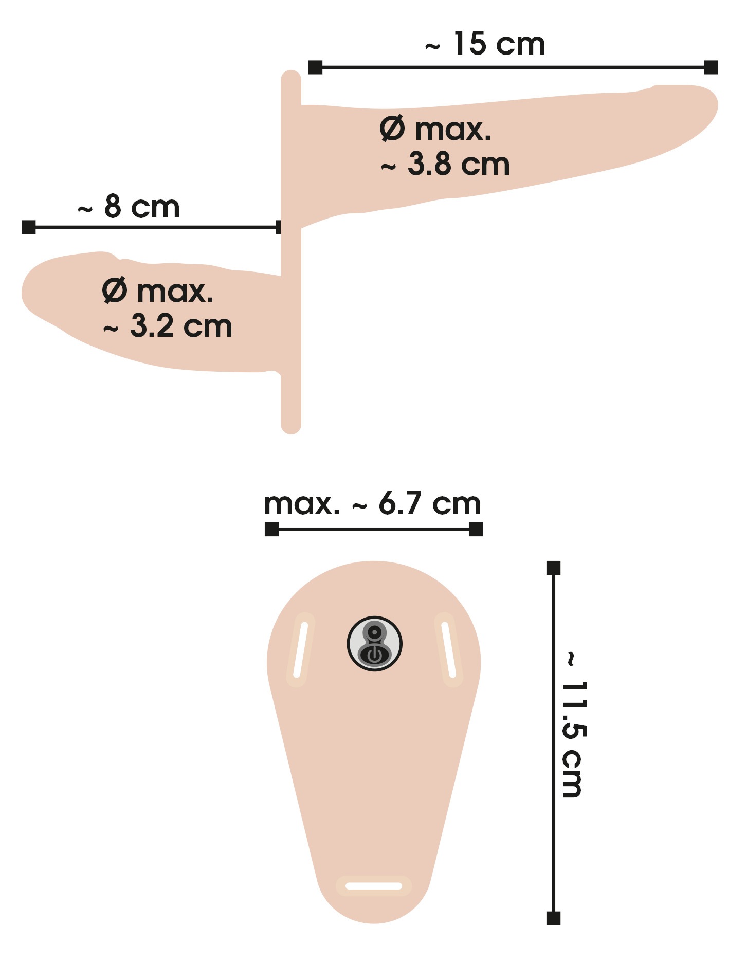 You2Toys Vibrator »Strap-On Vibrating Double Strap-On«