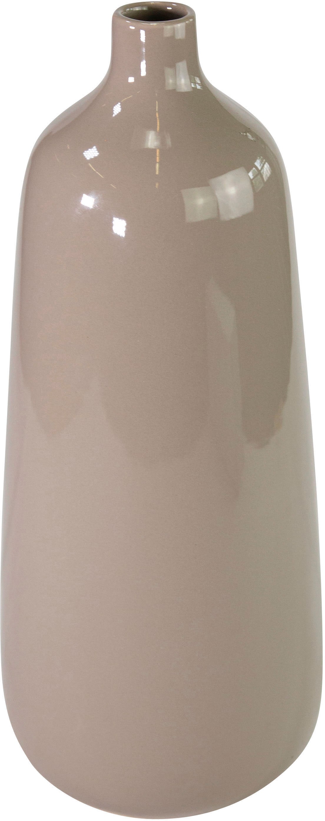 andas Tischvase »Flaschen-Vase Kila, glänzend«, (1 St.), aus Porzellan, Höhe ca. 31,5 cm