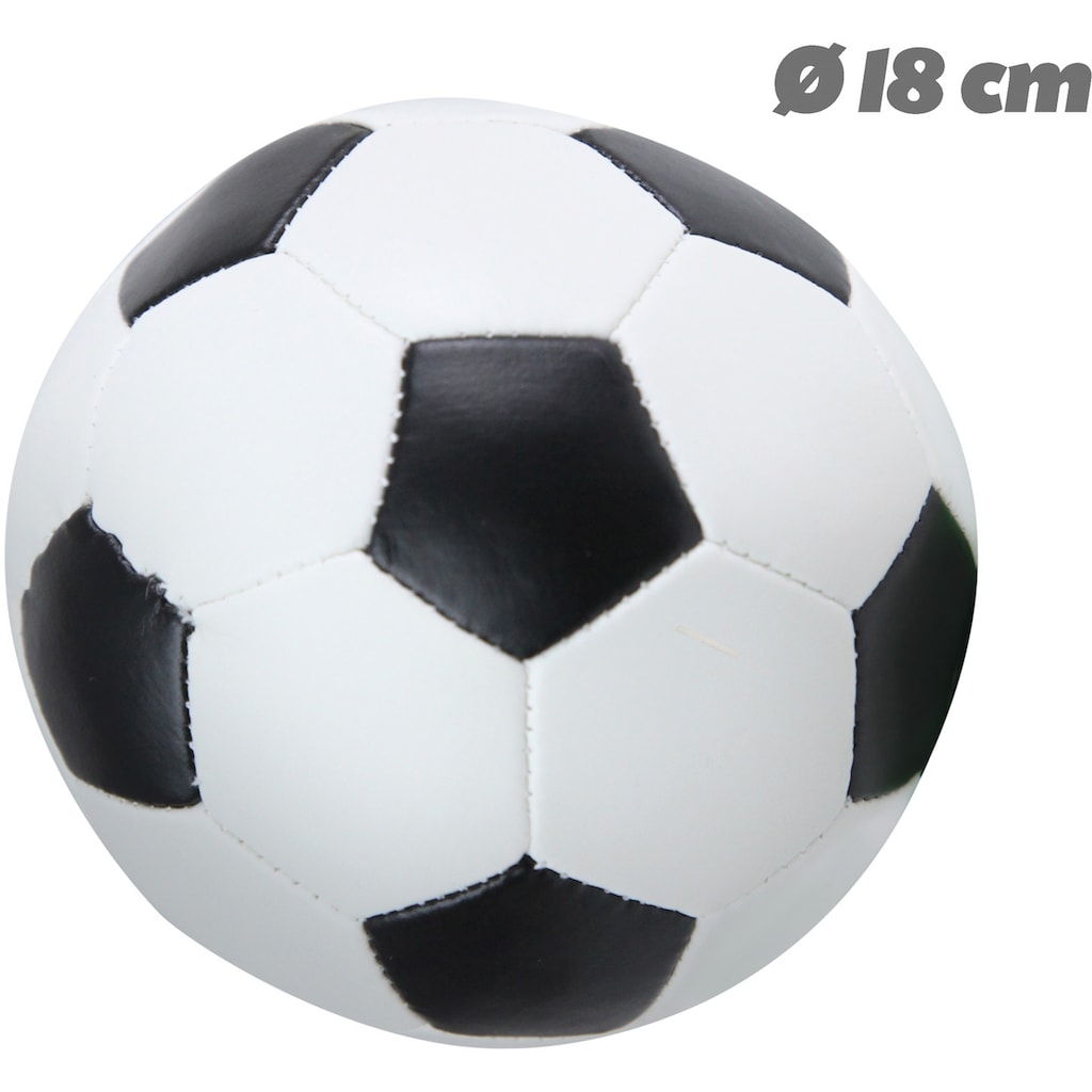 Lena® Softball »Soft-Fußball 18 cm, schwarz/weiß«