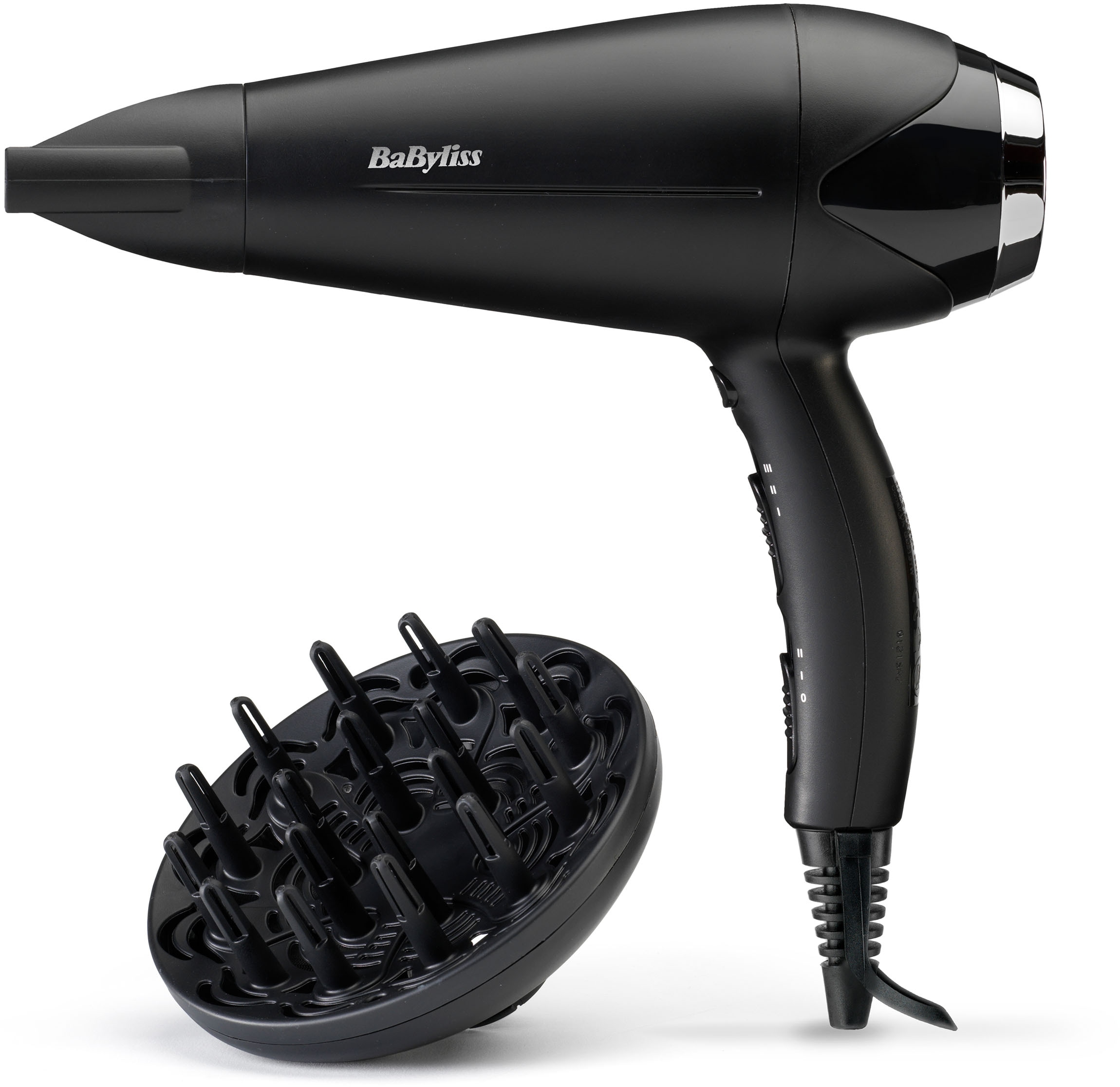 BaByliss Haartrockner "BaByliss Turbo Smooth 2200 Haartrockner, D572DE" 2.200 W 2 Aufsätze 2200W, Fön mit Ionen-Technologie, Föhn mit 2 Aufsätzen