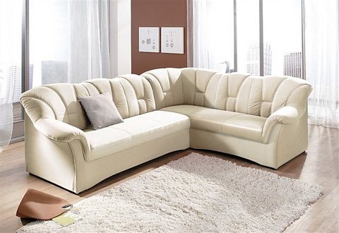 Ecksofa »Papenburg B/T/H: 242/190/84 cm L-Form«, wahlweise mit Bettfunktion, Langer...