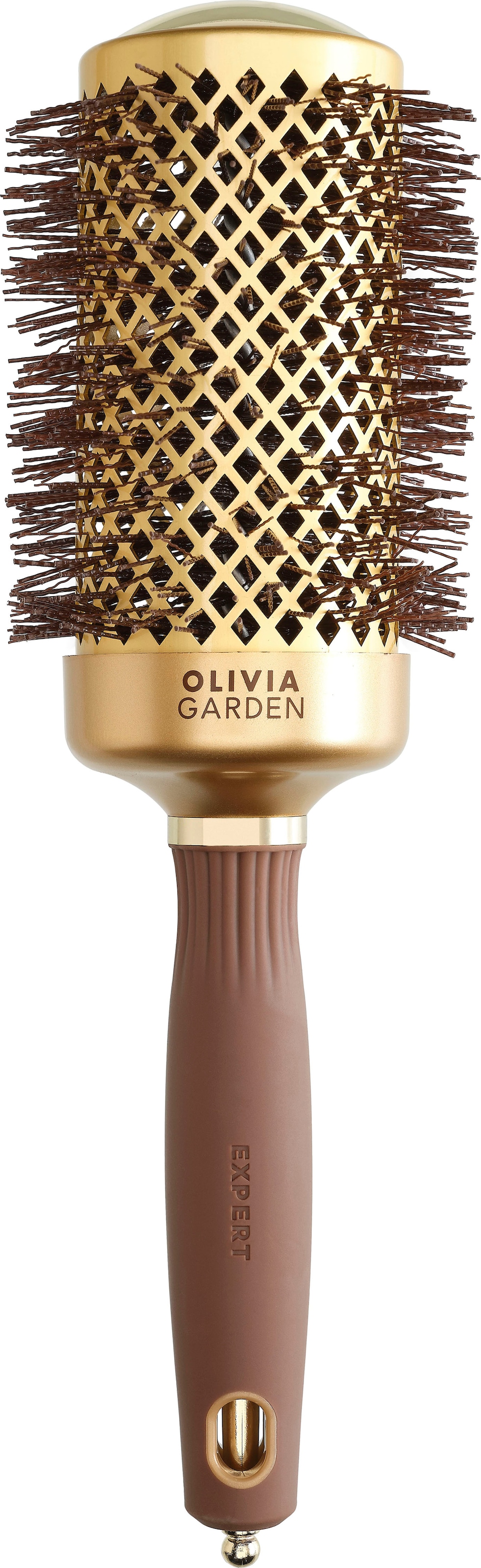 OLIVIA GARDEN Rundbürste »EXPERT BLOWOUT SHINE Wavy Bristles Gold&Brown«