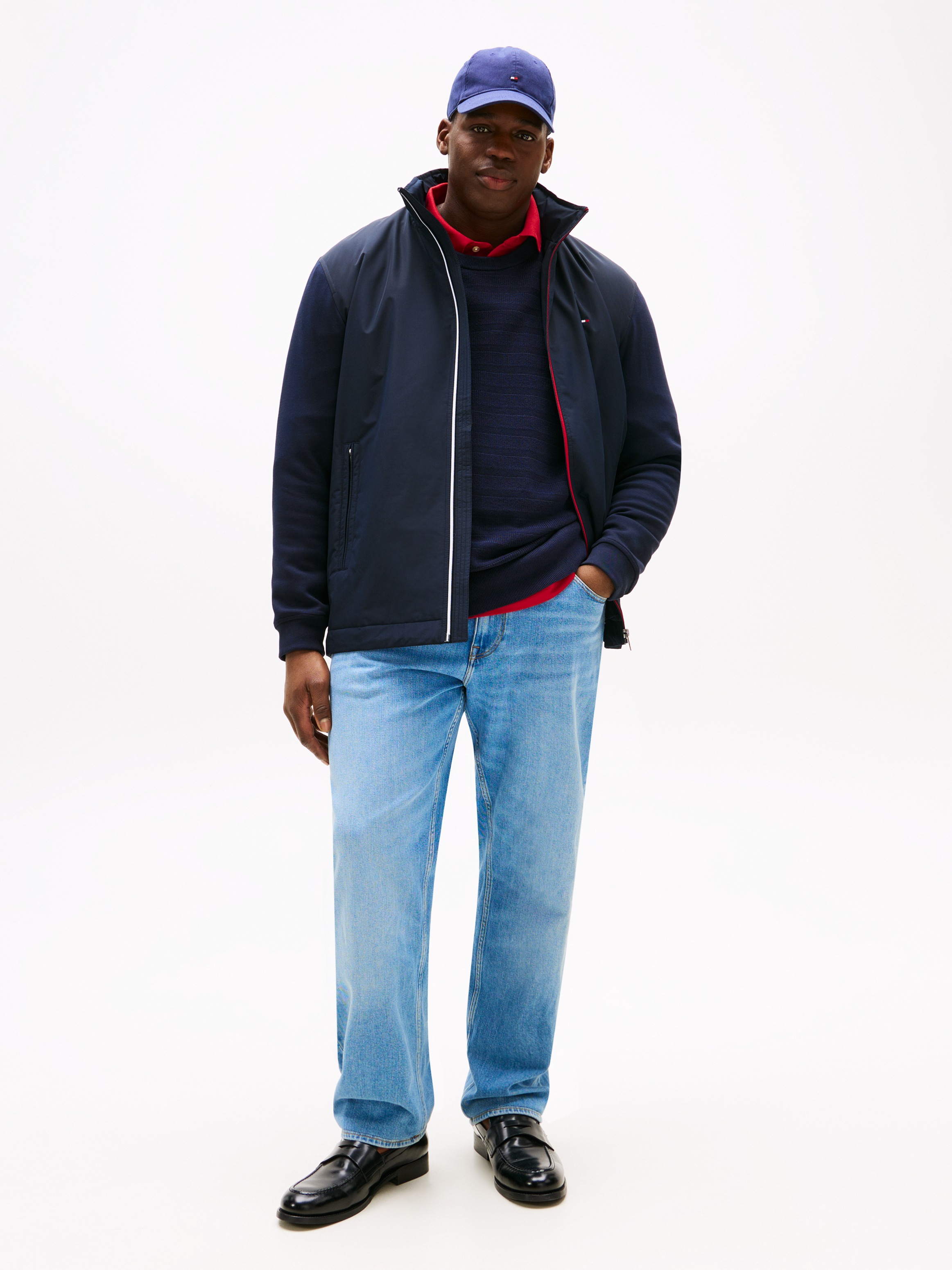 Tommy Hilfiger Big & Tall Outdoorjacke »BT-MIX MEDIA HARRINGTON-B«, ohne Kapuze, Große Größen