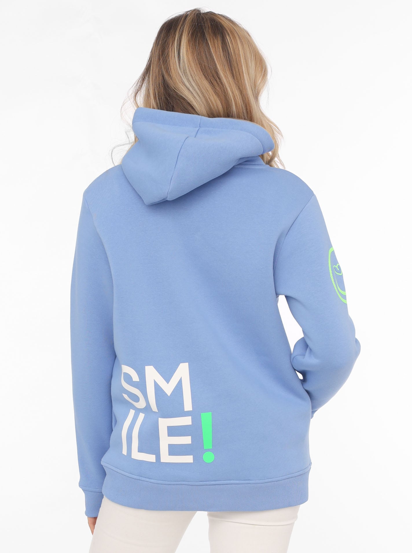 Zwillingsherz Hoodie »"Alissa"«, Langarm, Kapuze, Neon-Details, Kordelzug, Frontprint, Kängurutasche

