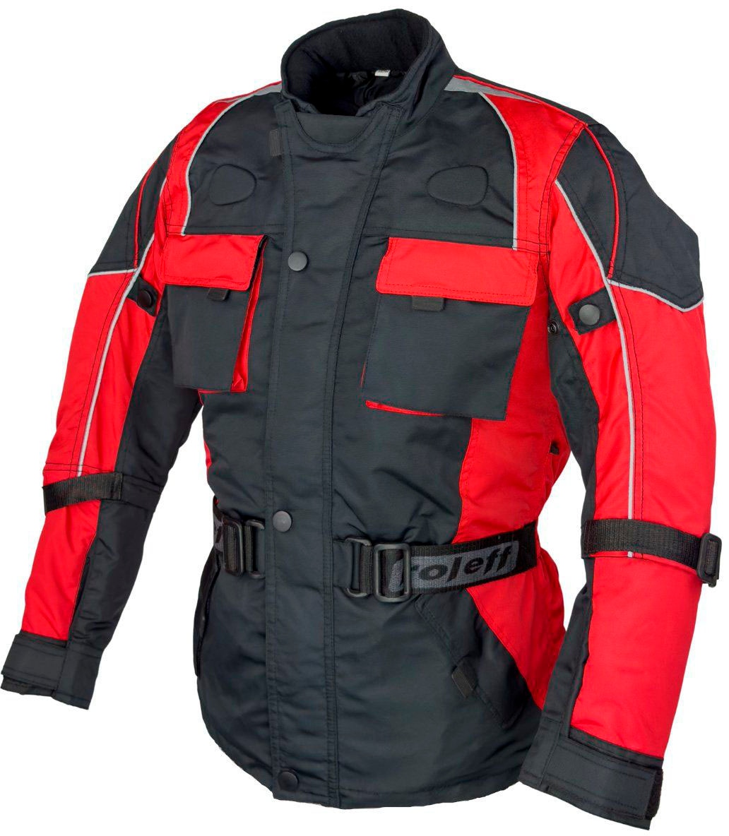 roleff Motorradjacke »Kids«, geeignet für Kinder, mit Sicherheitsstreifen