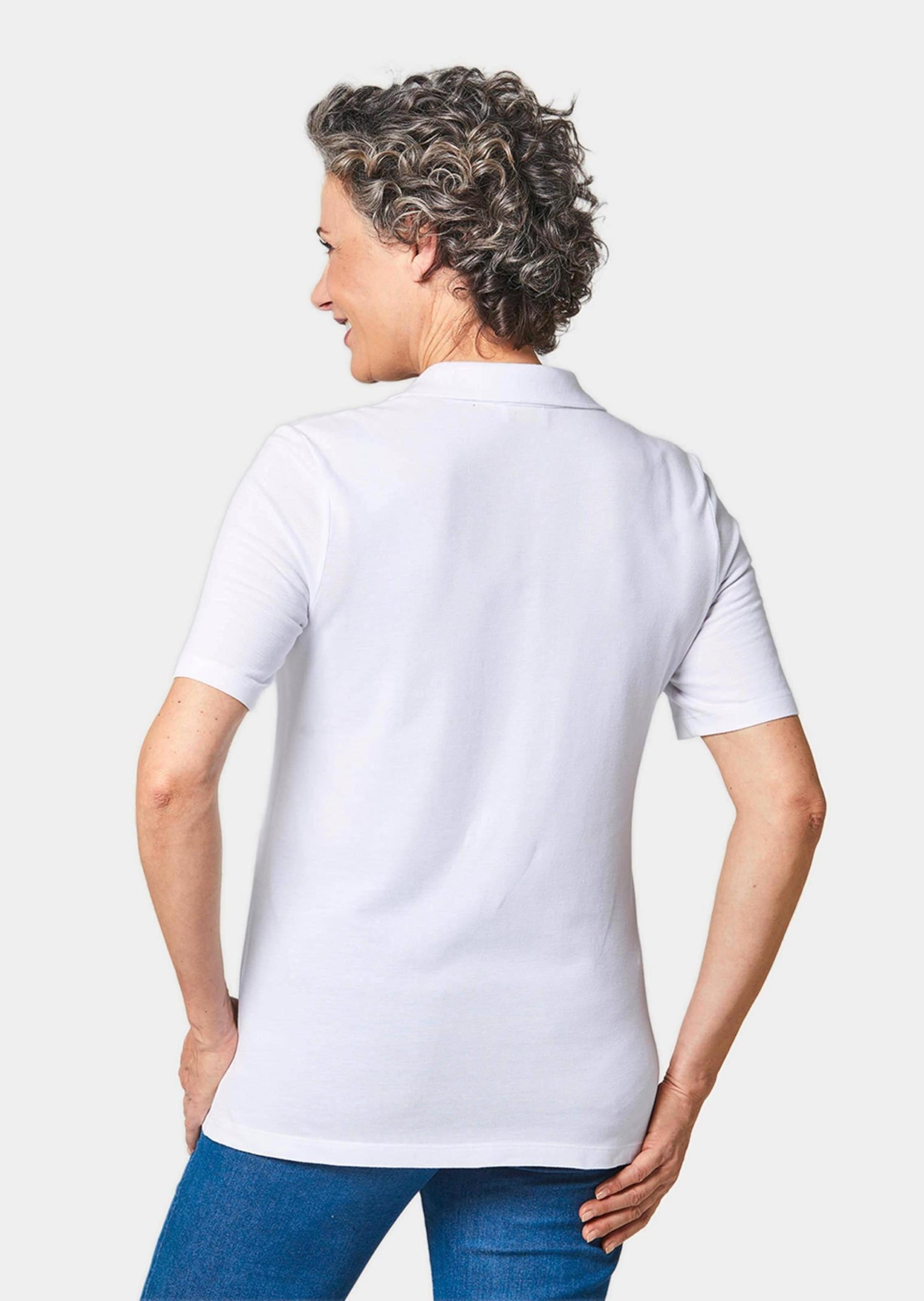 GOLDNER Poloshirt »Kurzgröße Poloshirt in hochwertiger Pikee-Qualität«