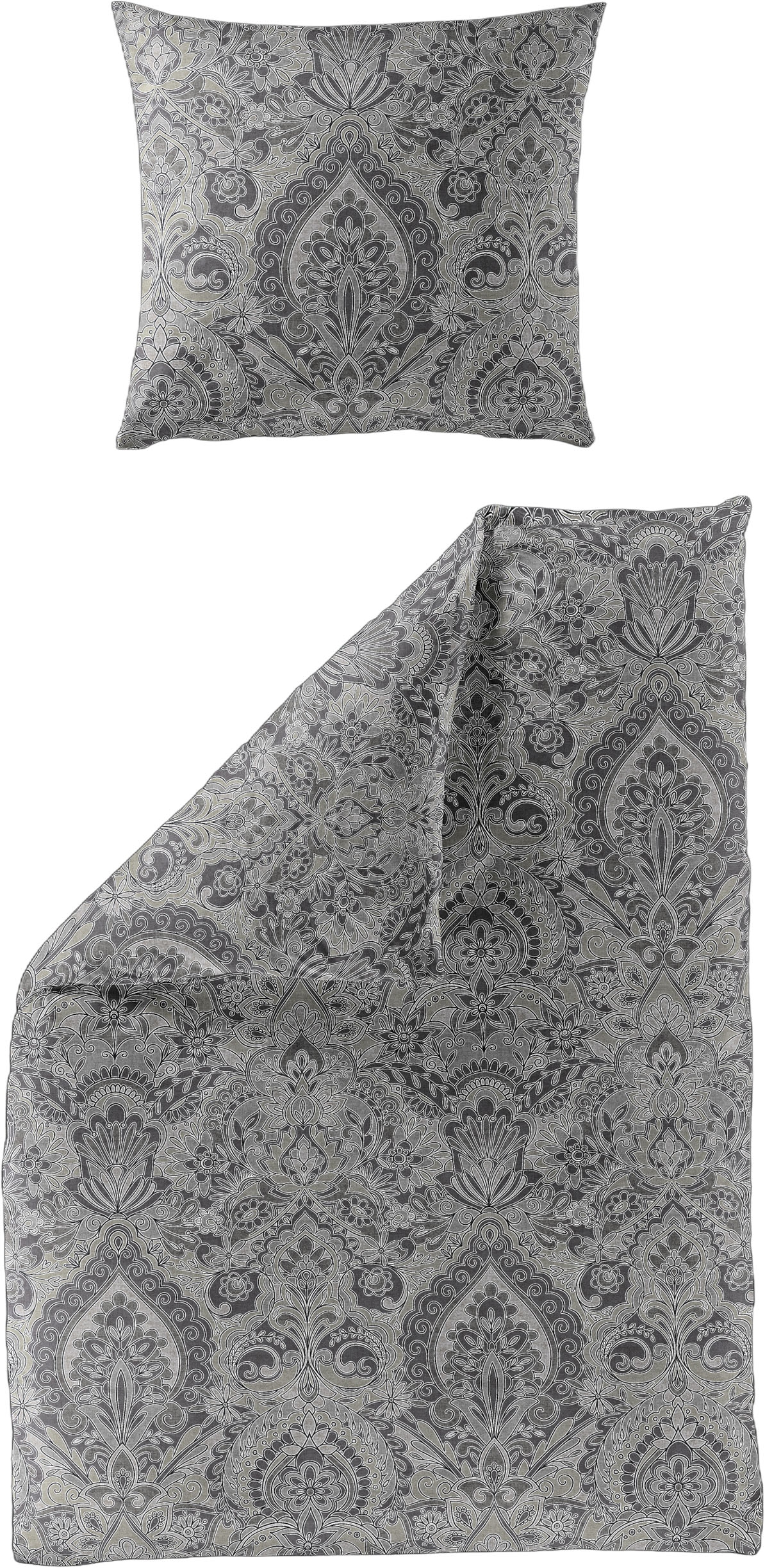 BIERBAUM Bettwäsche »3846« 2 Stk. Biber, 100 % Baumwolle, pflegeleicht, kuschelig weich