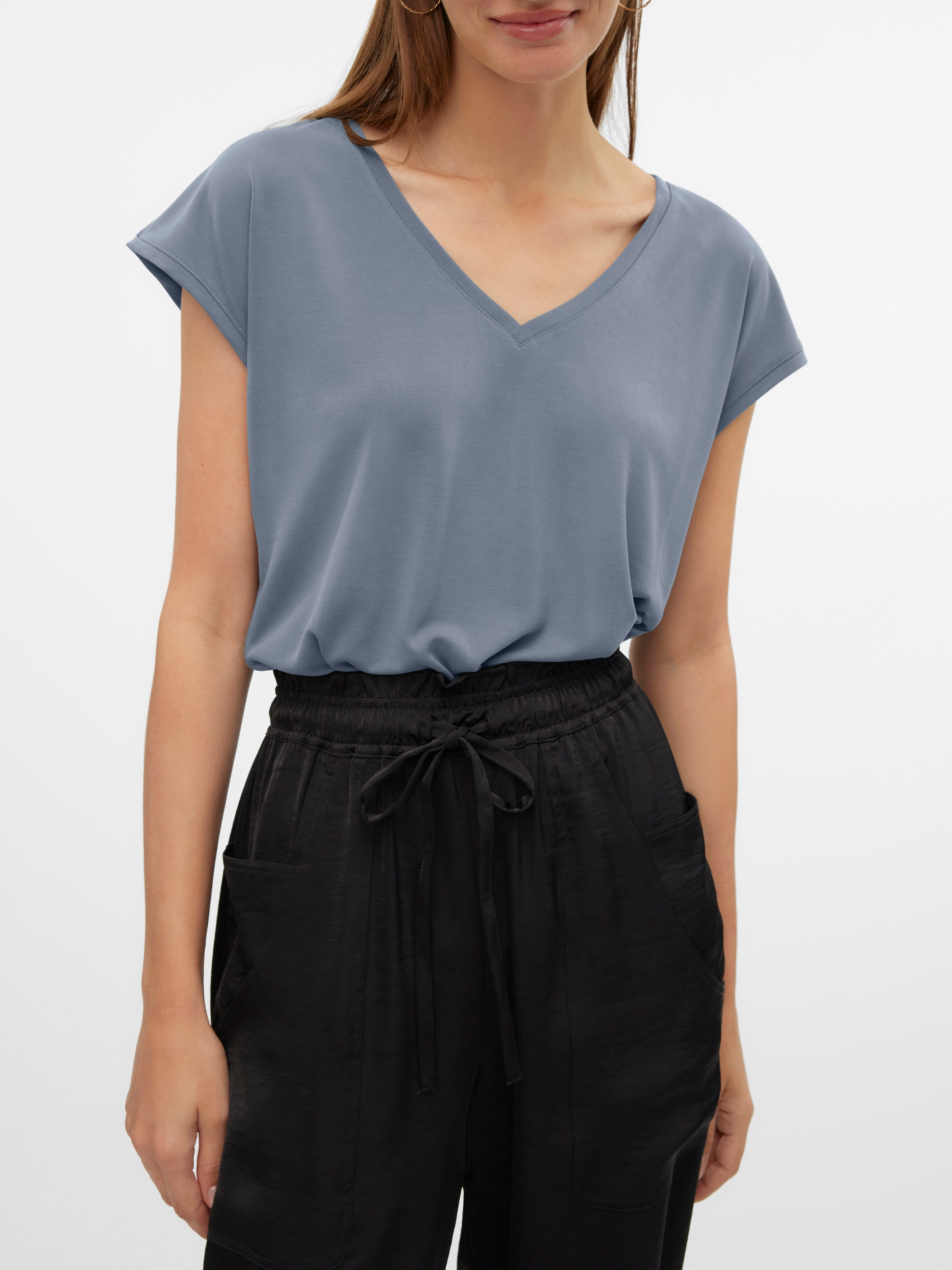 Vero Moda V-Shirt »VMFILLI SS V-NECK TEE GA NOOS«
