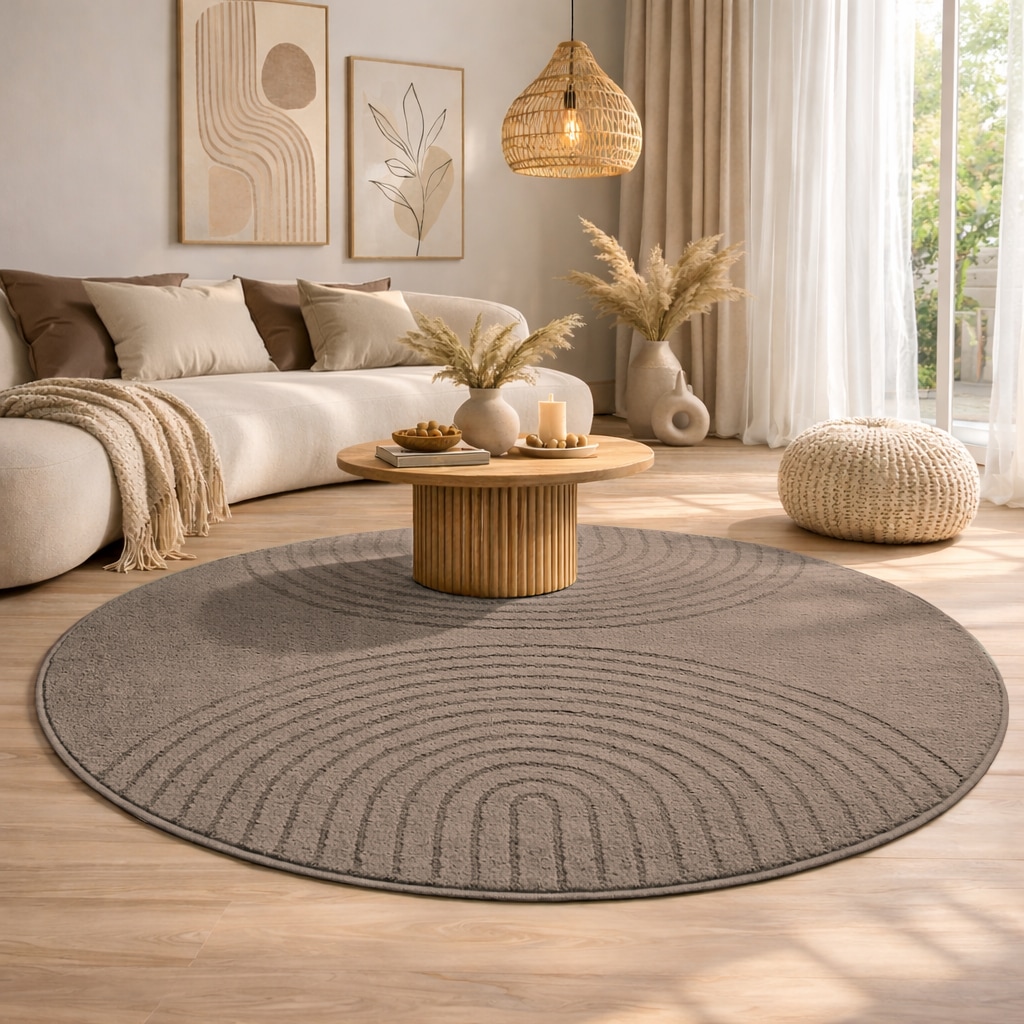 the carpet Teppich »Elisa« rund 12 mm Höhe moderner Wohnzimmer Teppich, hohe Flordichte und angenehm weich