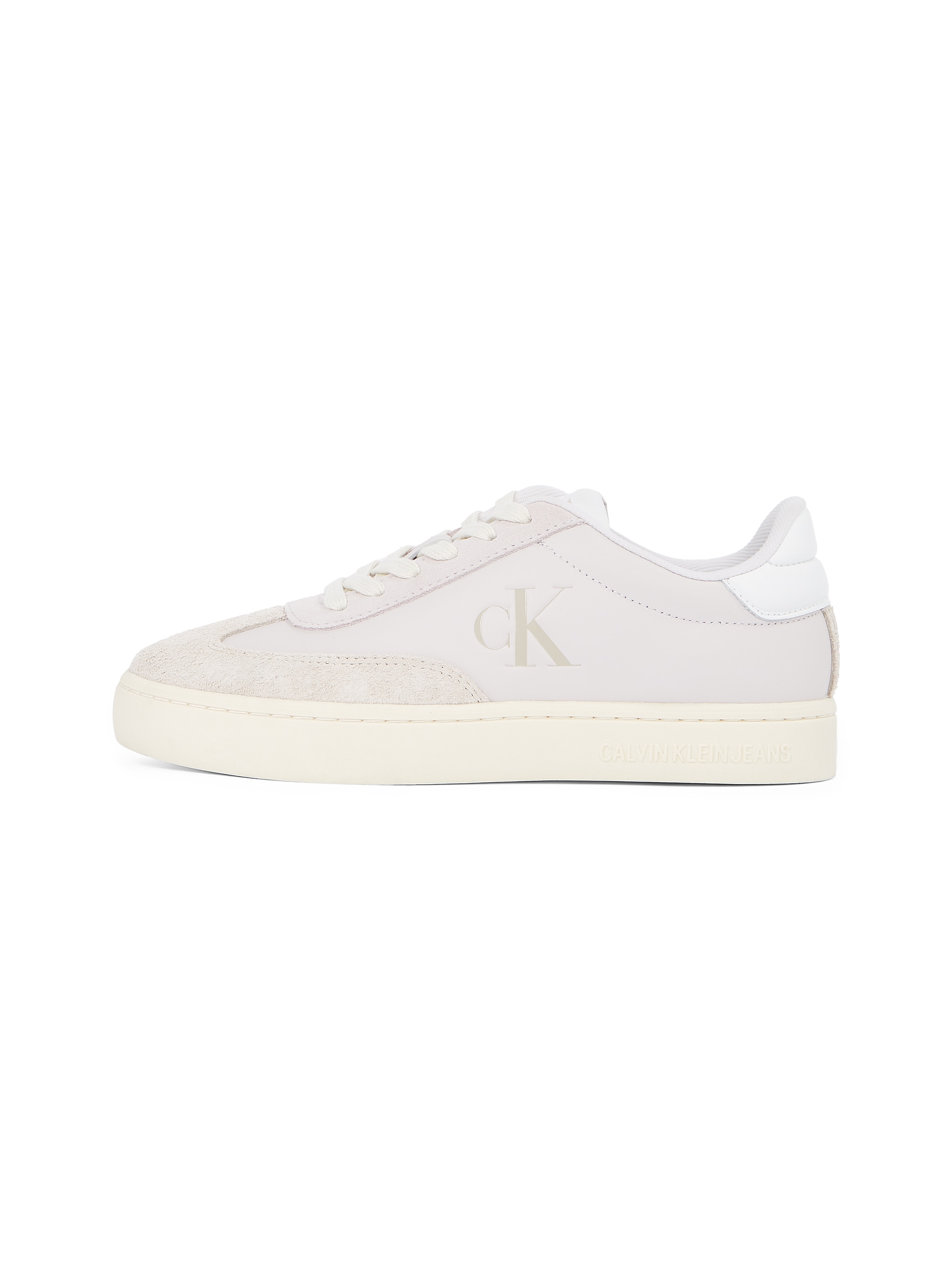 Calvin Klein Jeans Plateausneaker »CLASSIC CUPSOLE LOW MG MIX«, Schnürschuh, Halbschuh, Freizeitschuh mit gepolstertem Schaftrand