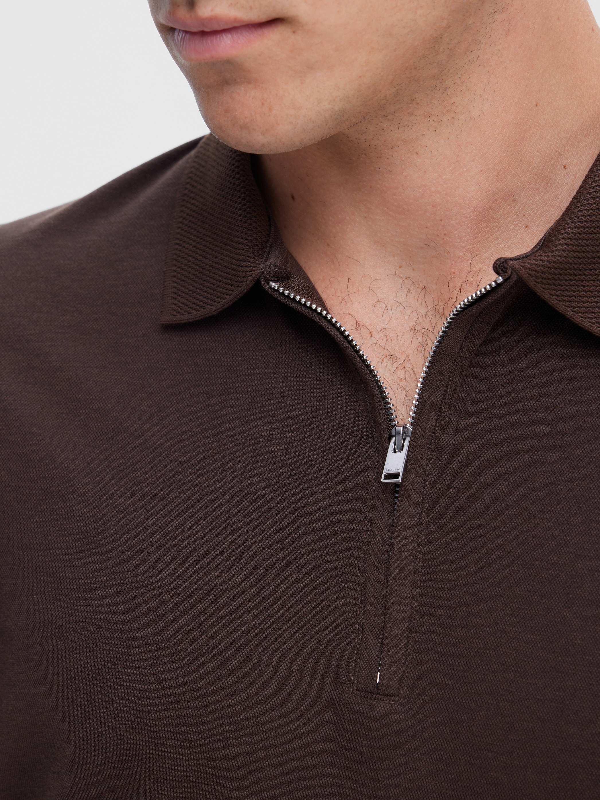 SELECTED HOMME Poloshirt »SLHFAVE ZIP SS POLO NOOS«