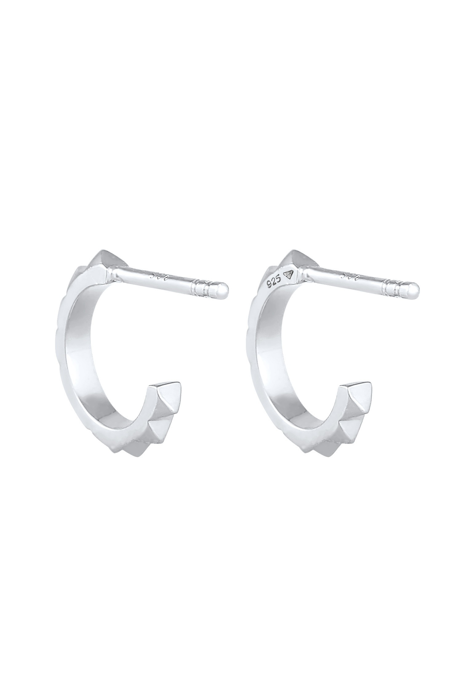 Elli Paar Ohrstecker »Ohrringe Creolen Stecker Pyramiden Rock Style 925 Silber«