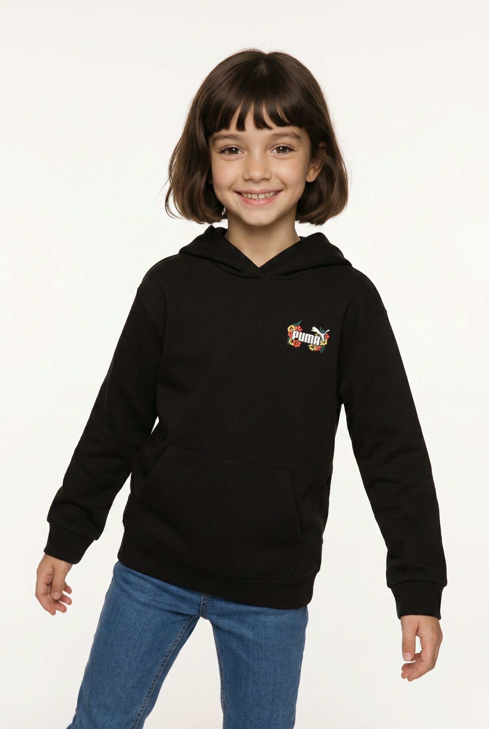 PUMA Kapuzensweatshirt »MID90S RELAXED GRAPHIC HOODIE TR G«, für Jugendliche, sportlicher Stil, mit Logodruck, mit Kängurutasche
