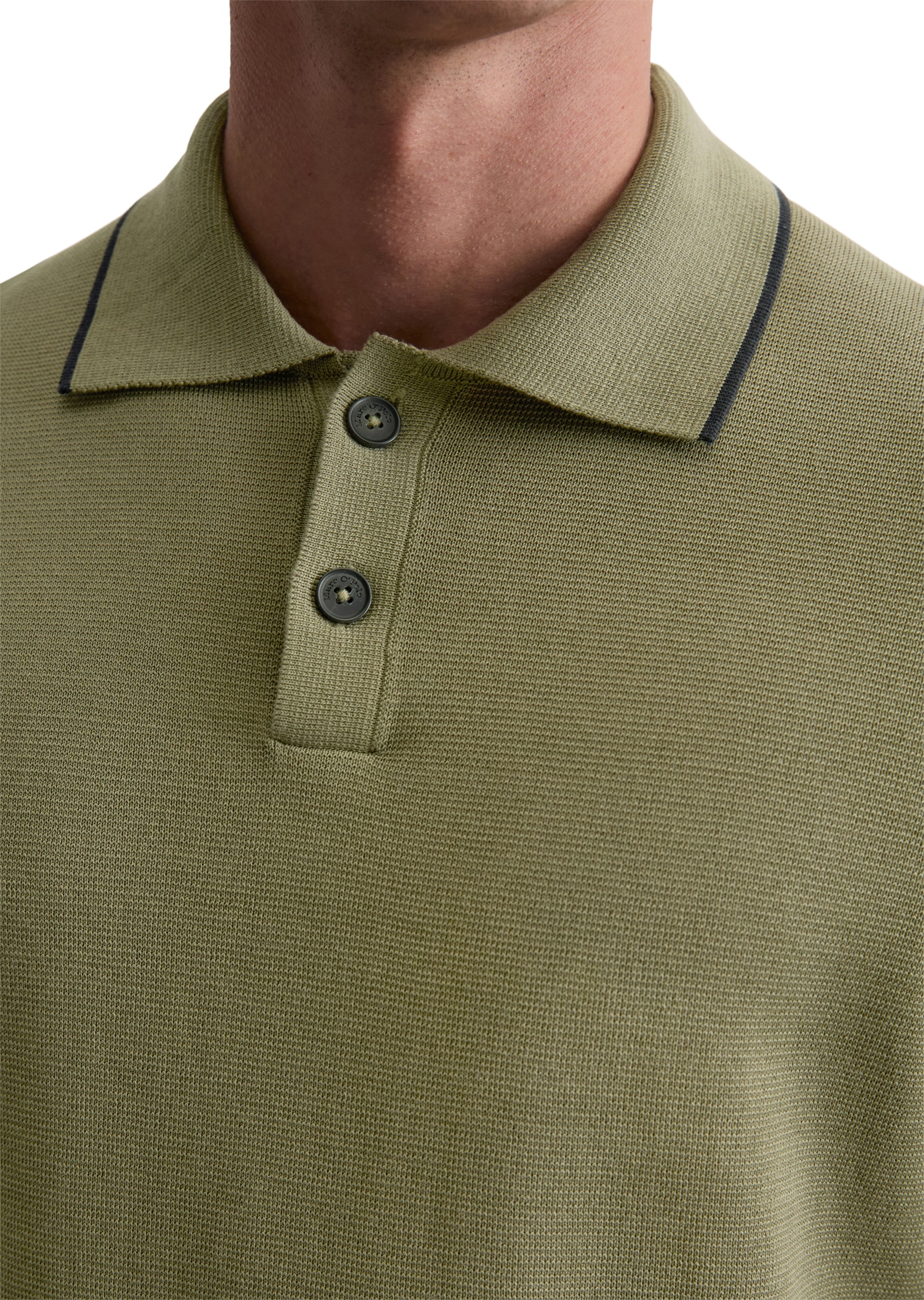 Marc O'Polo Poloshirt »DFB Travel Collection«, aus Strick, aus reiner Bio-Baumwolle, regular fit