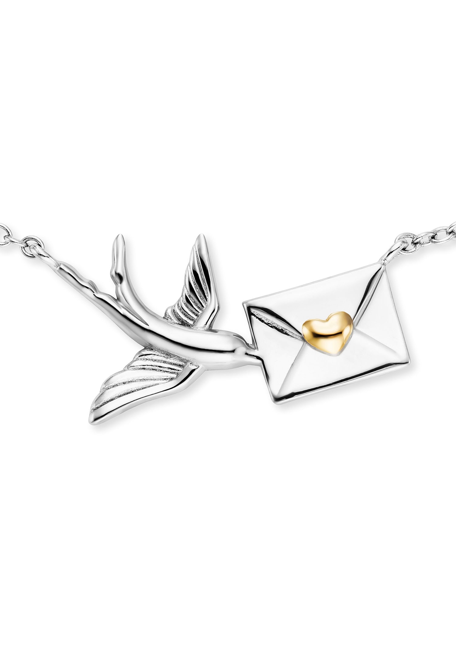 Engelsrufer Kette mit Anhänger »Schmuck Geschenk, Schwalbe und Liebespost, ERN-LETTER-BIRD-BIG«