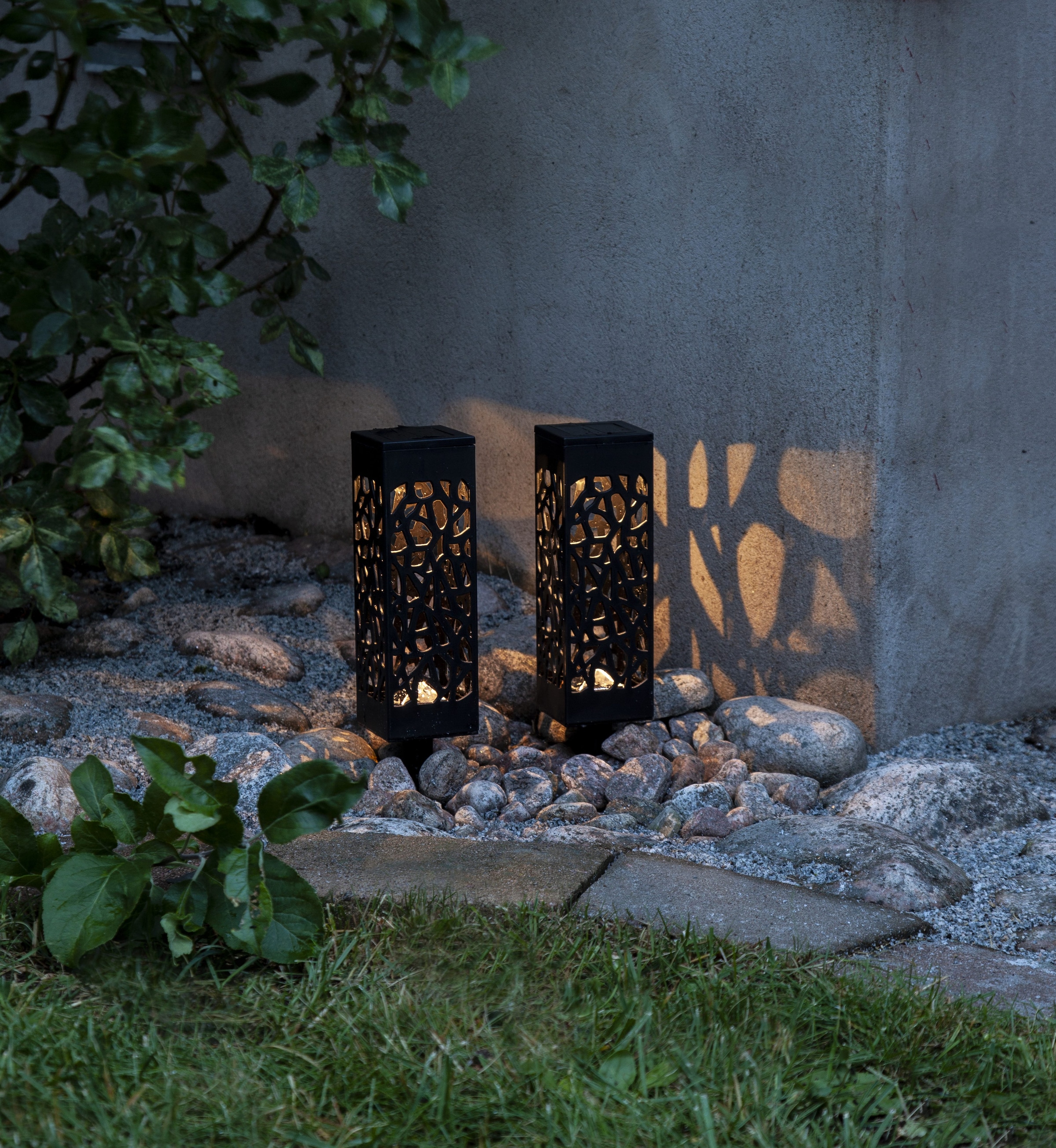 Parforce Traditional Hunting LED Solarleuchte »Solar Dekoration Izola« LED-Board 2 Stk. Neutralweiß 2er-Set, weißes Licht, Dämmerungssensor, Schalter