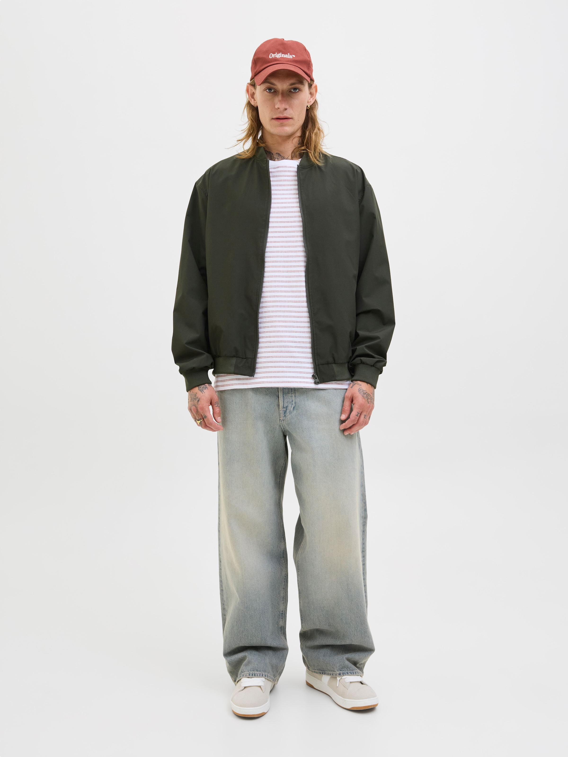 Jack & Jones Bomberjacke »JJECHARGE BOMBER JACKET NOOS«, ohne Kapuze, mit Rippbündchen