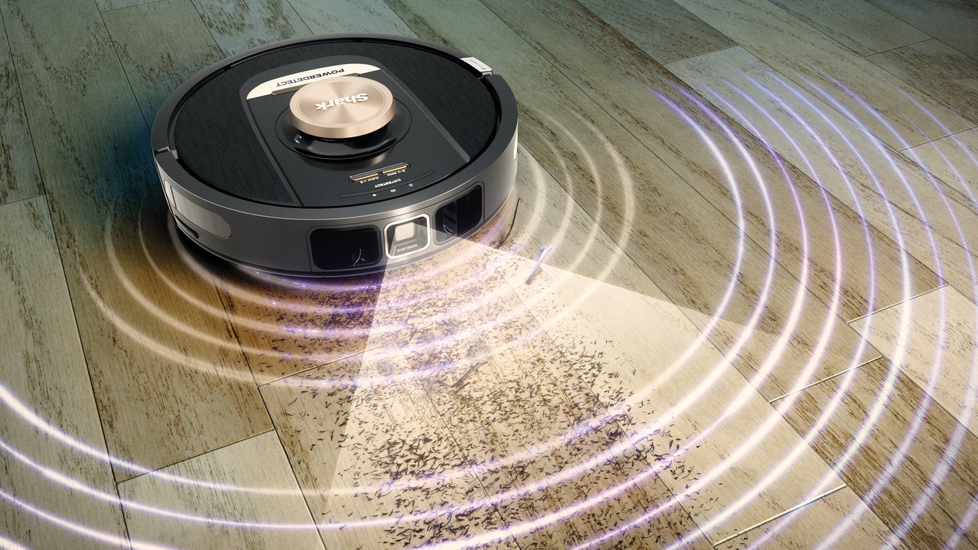 Shark Nass-Trocken-Saugroboter »RV2620WAEU«, PowerDetect selbstentleerender Saugroboter