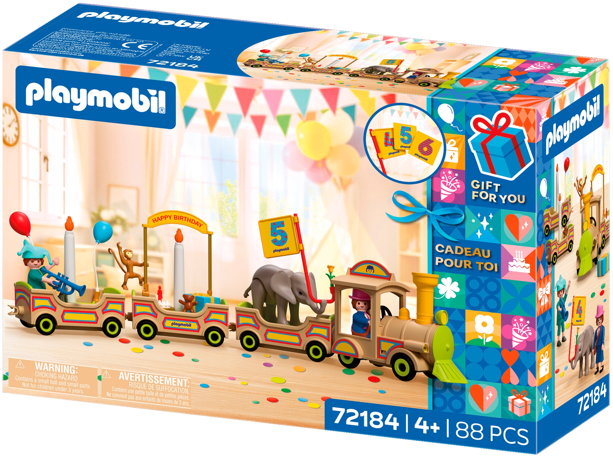 Playmobil® Konstruktions-Spielset »Geburtstagszug (72184)« Made in Europe