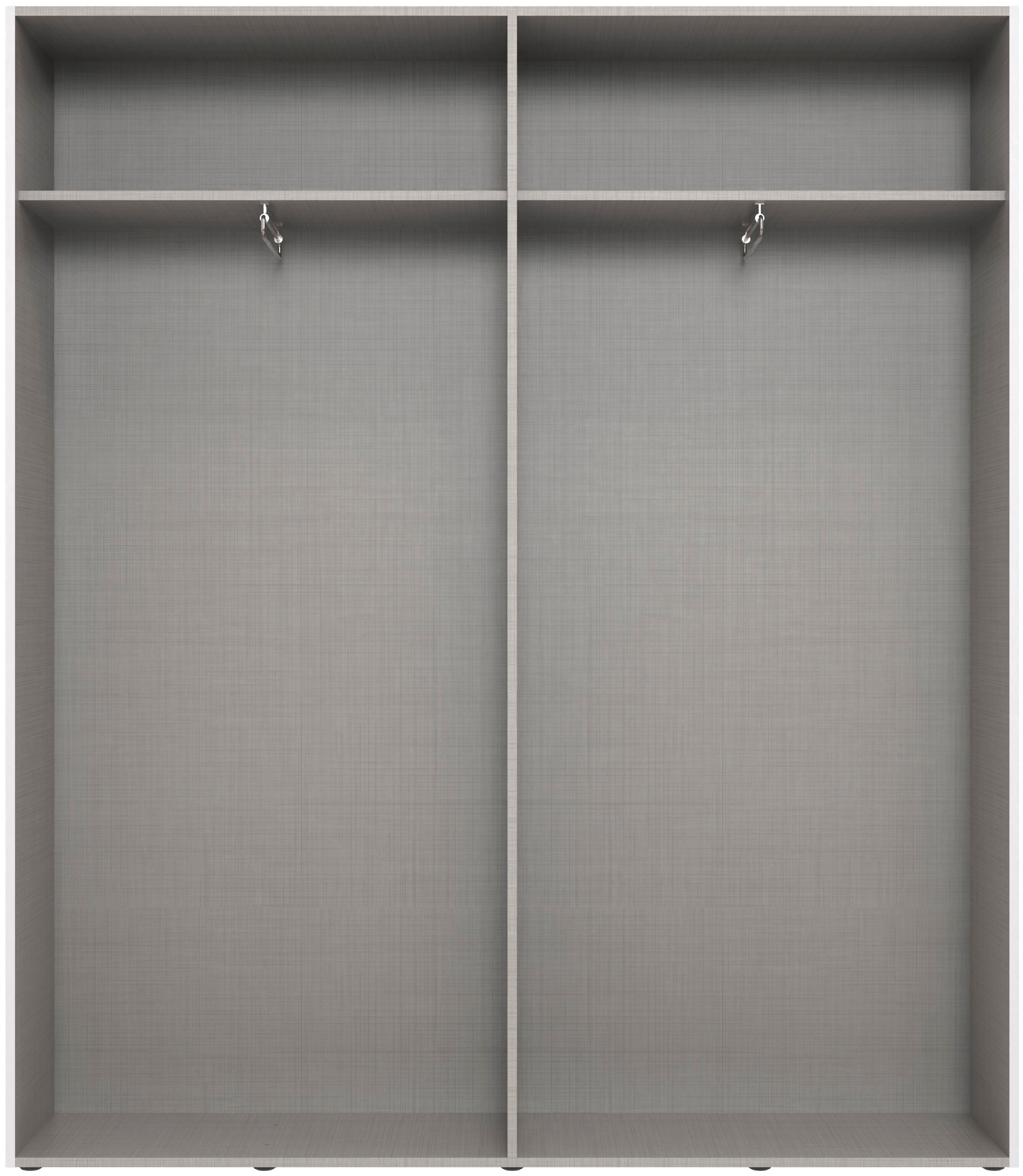 Wimex Kleiderschrank »Mugano,in 8 Breiten,3 Höhen,2 Tiefen, viele Farben, Made in Germany«, (in Basic oder Premium Ausstattung mit 2 weiteren Einlegeböden), mit langen oder kurzen Griffen aus Metall, mit oder ohne Spiegel