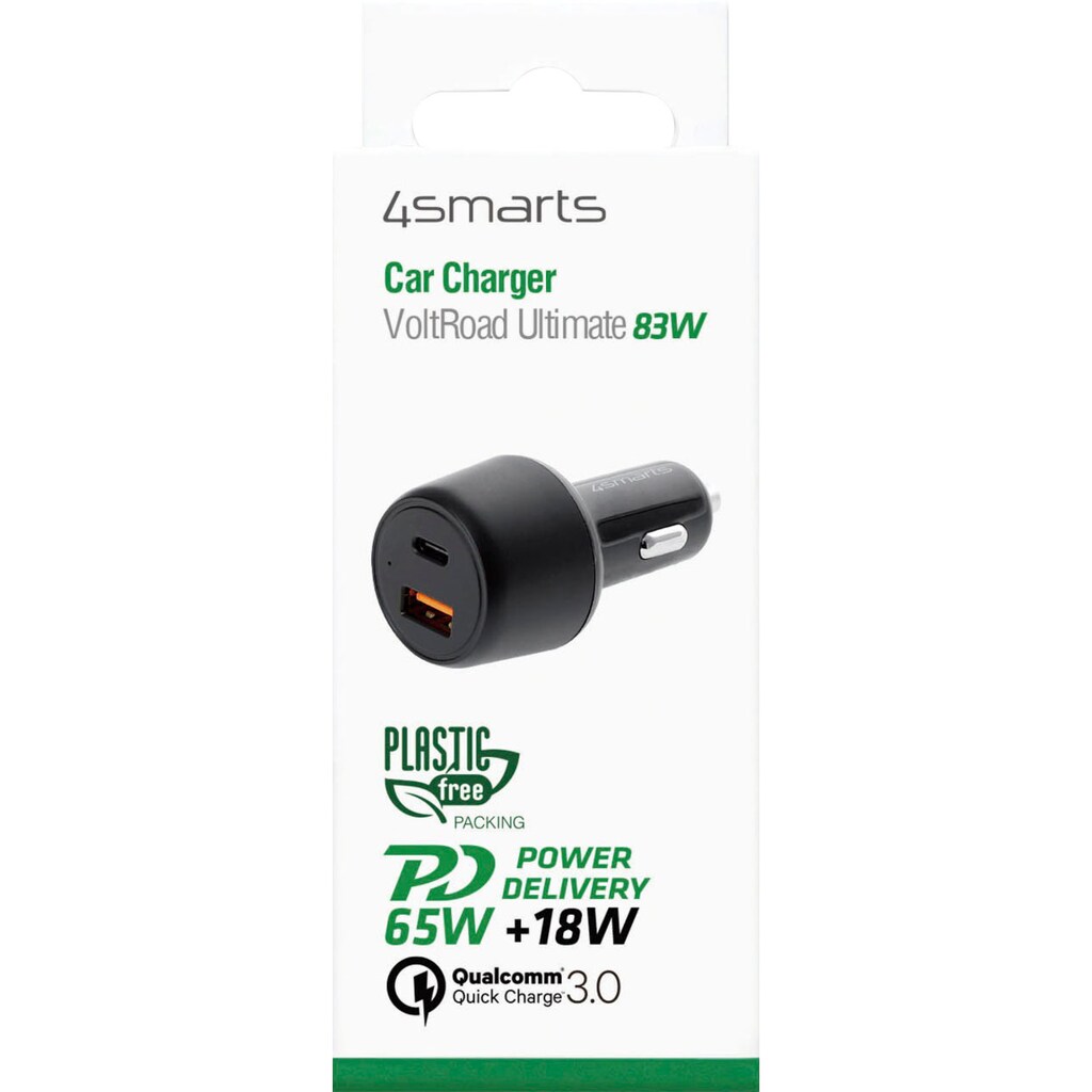 4smarts USB-Ladegerät »Kfz Ladegerät VoltRoad Ultimate 83W m. PD/ QC«