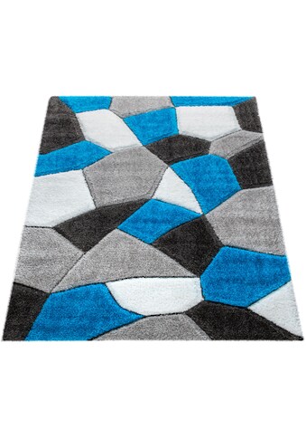 Paco Home Hochflor-Teppich »Teneriffa 641«, rechteckig, 40 mm Höhe, 3D-Design,... kaufen