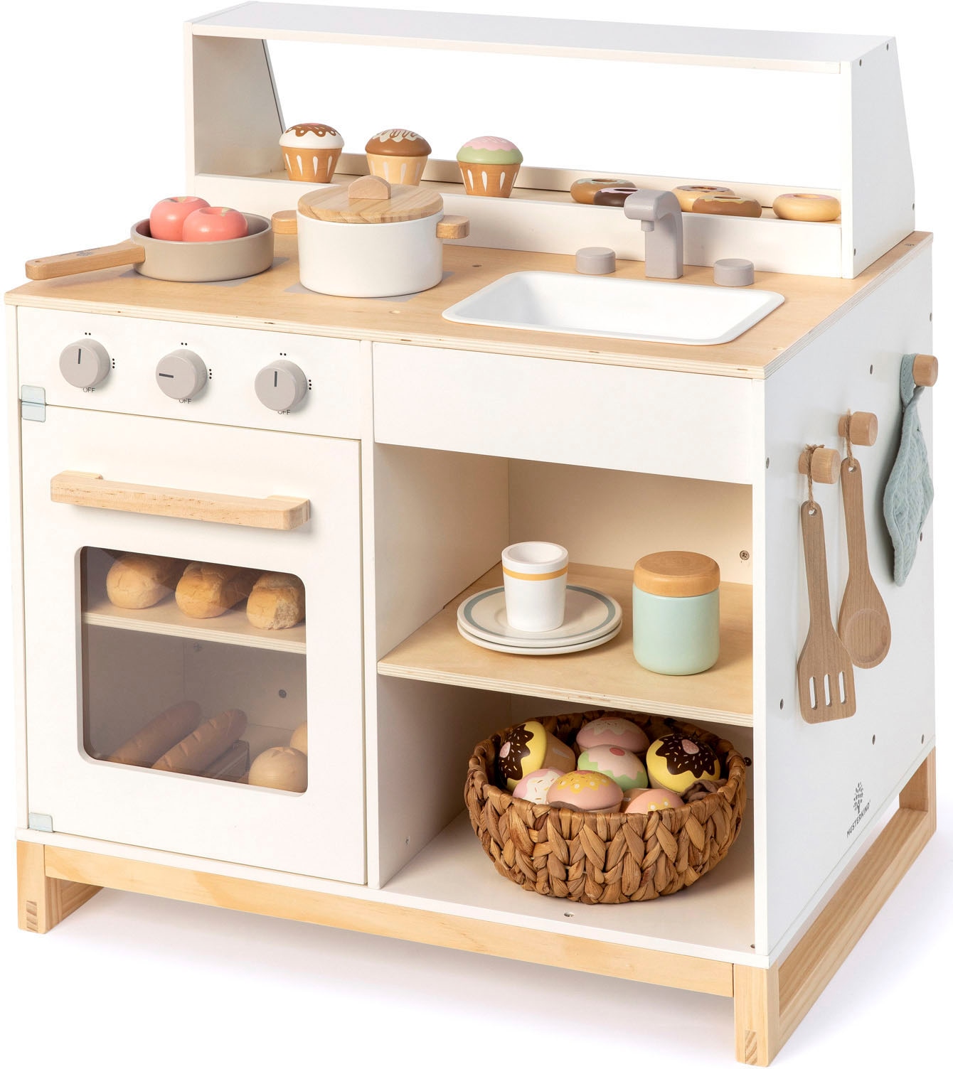 Musterkind Spielküche »Prunus, weiß/natur« FSC - schützt Wald in weiß