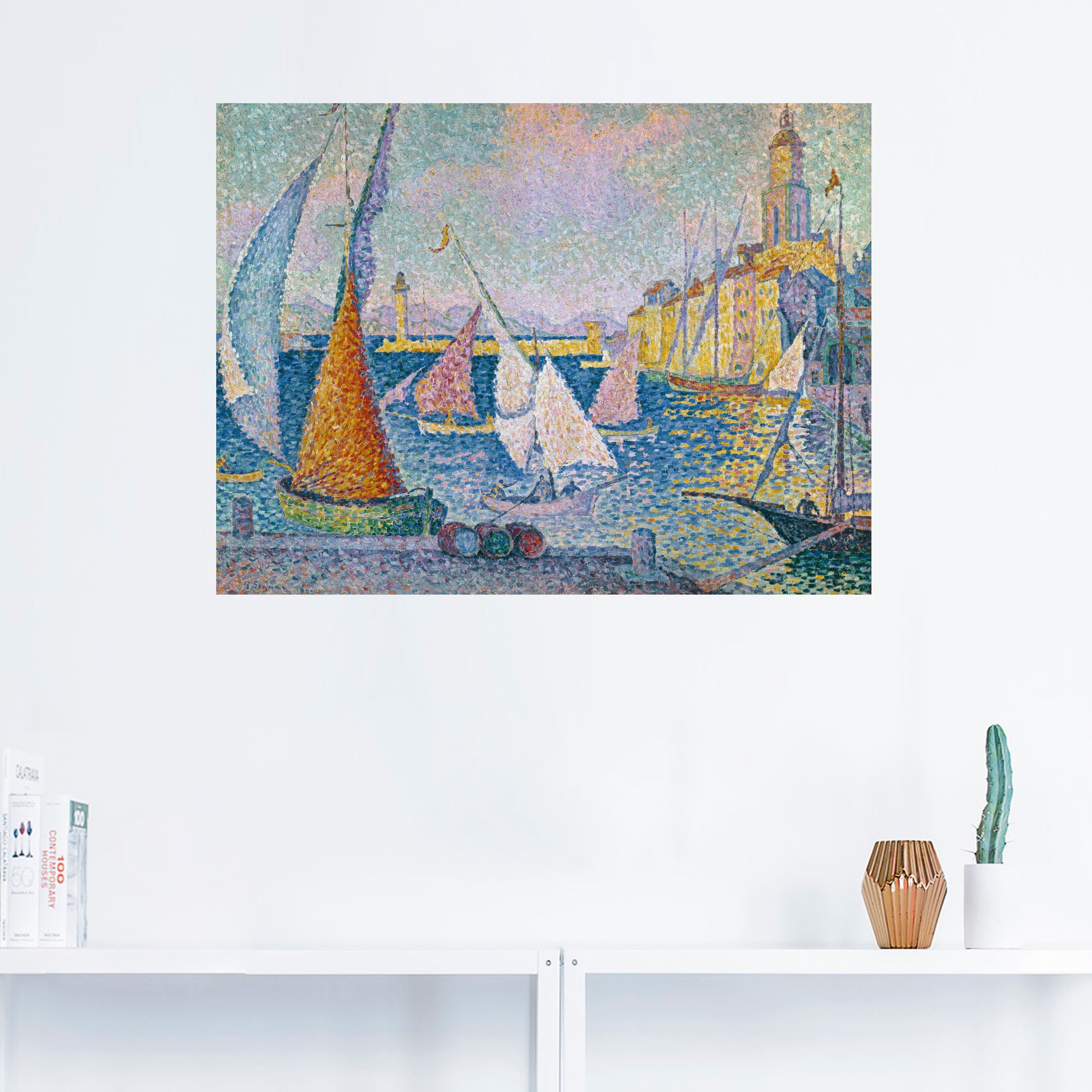 Artland Wandbild »Der Hafen von St. Tropez. 1899«, Boote & Schiffe, (1 St.), als Leinwandbild, Wandaufkleber oder Poster in versch. Größen