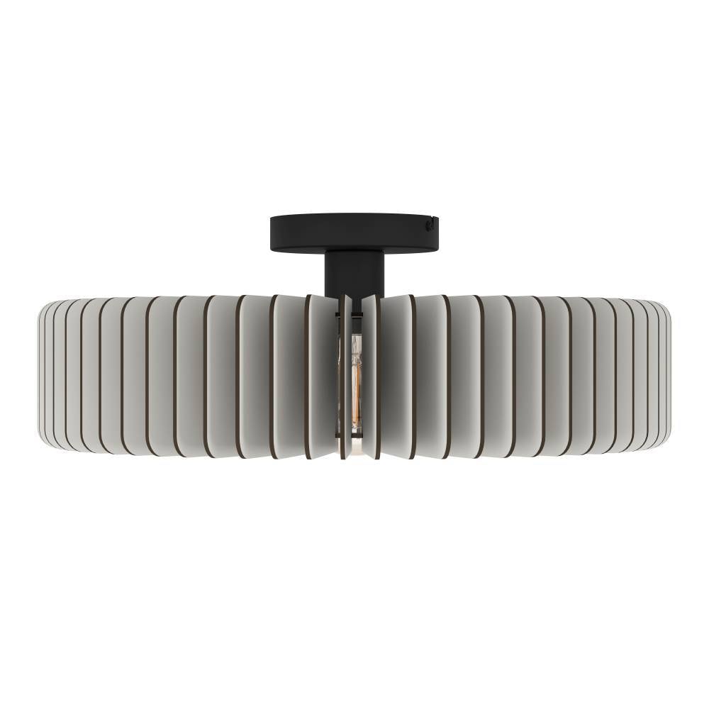 EGLO Deckenleuchte »PALOMBAIA«, 1 flammig, Leuchtmittel E27 | ohne Leuchtmittel, Deckenleuchte, Holz in Grau, Deckenlampe mit E27 Fassung, Ø 50 cm