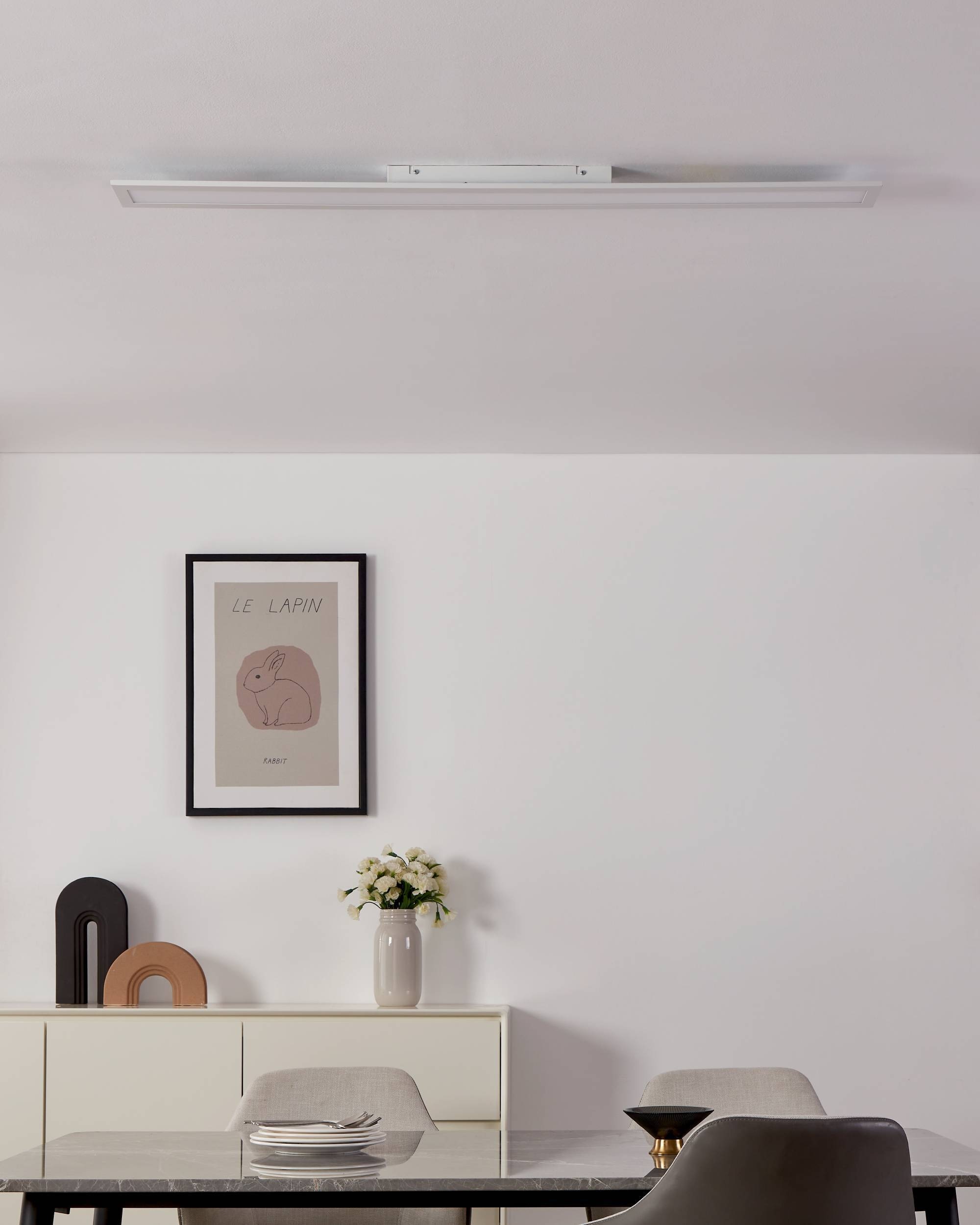 EGLO Deckenleuchte »SALOBRENA-Z« LED-Modul 1 Stk. warmweiß - kaltweiß App/Sprachsteuerung Alexa,‎120x10x4,5cm, exkl. Fernbedienung