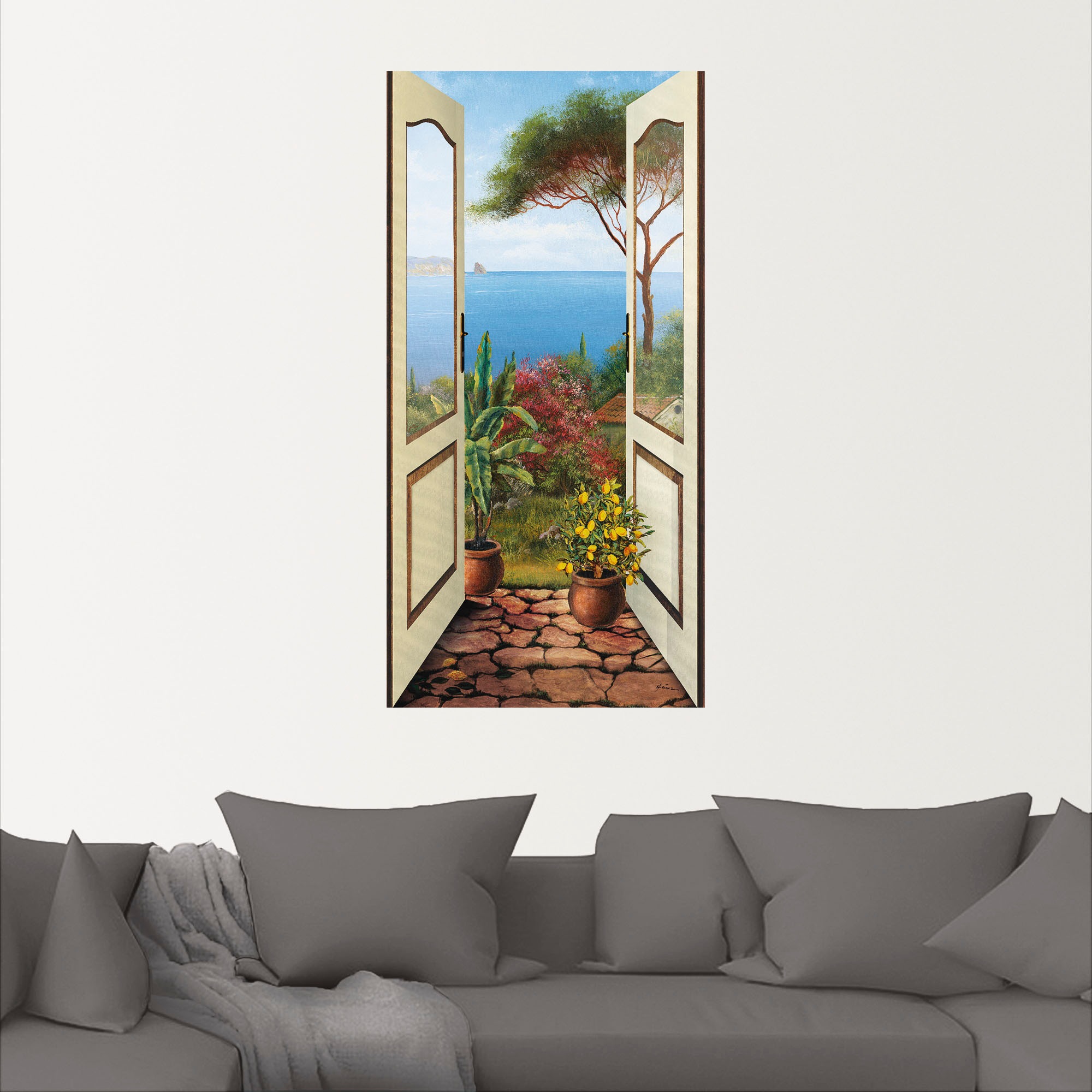Artland Wandbild »Veranda am Meer«, Küstenbilder, (1 St.), als Alubild, Outdoorbild, Leinwandbild, Poster, Wandaufkleber