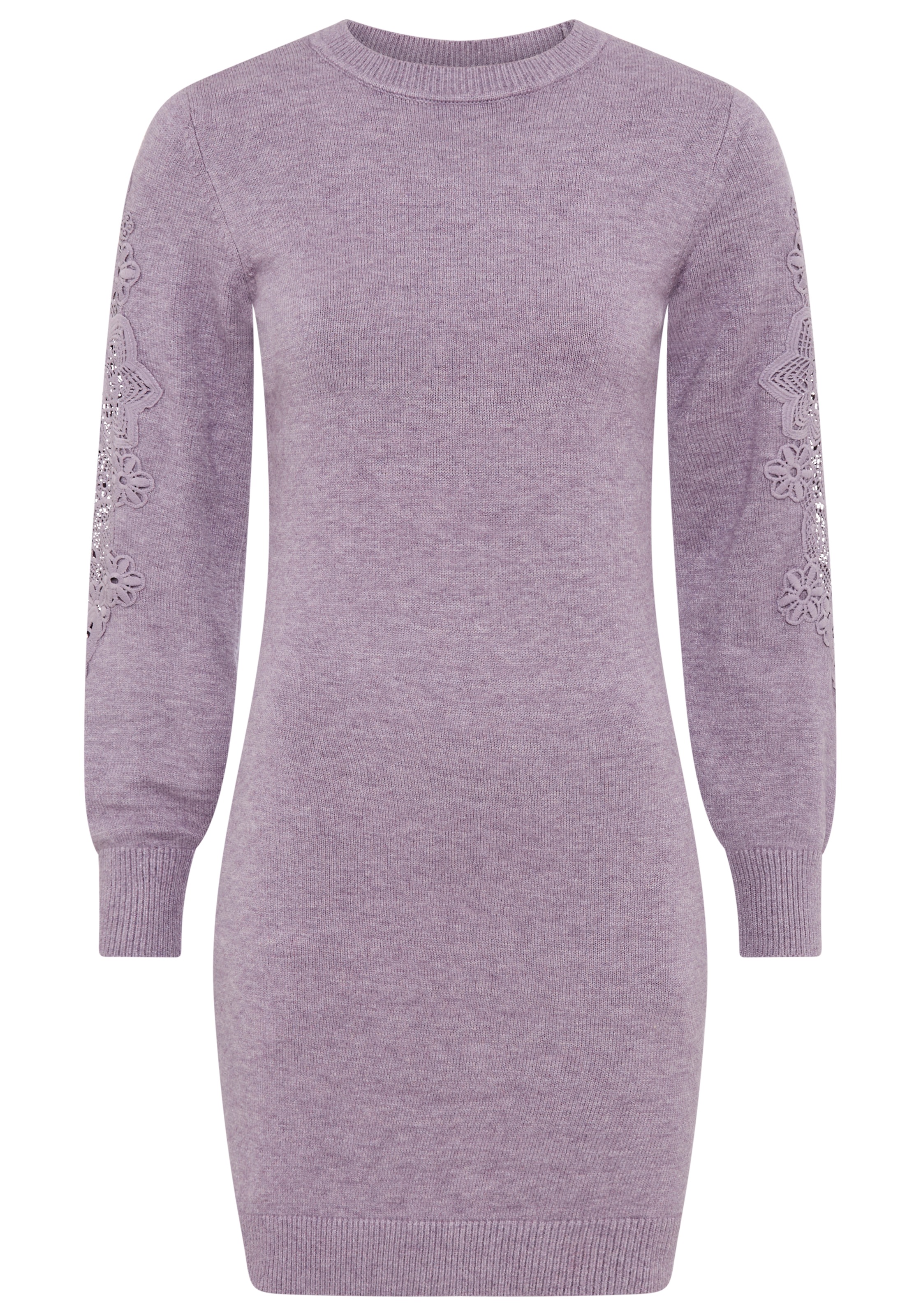 Laura Scott Strickkleid, mit besonderem Spitzendetail