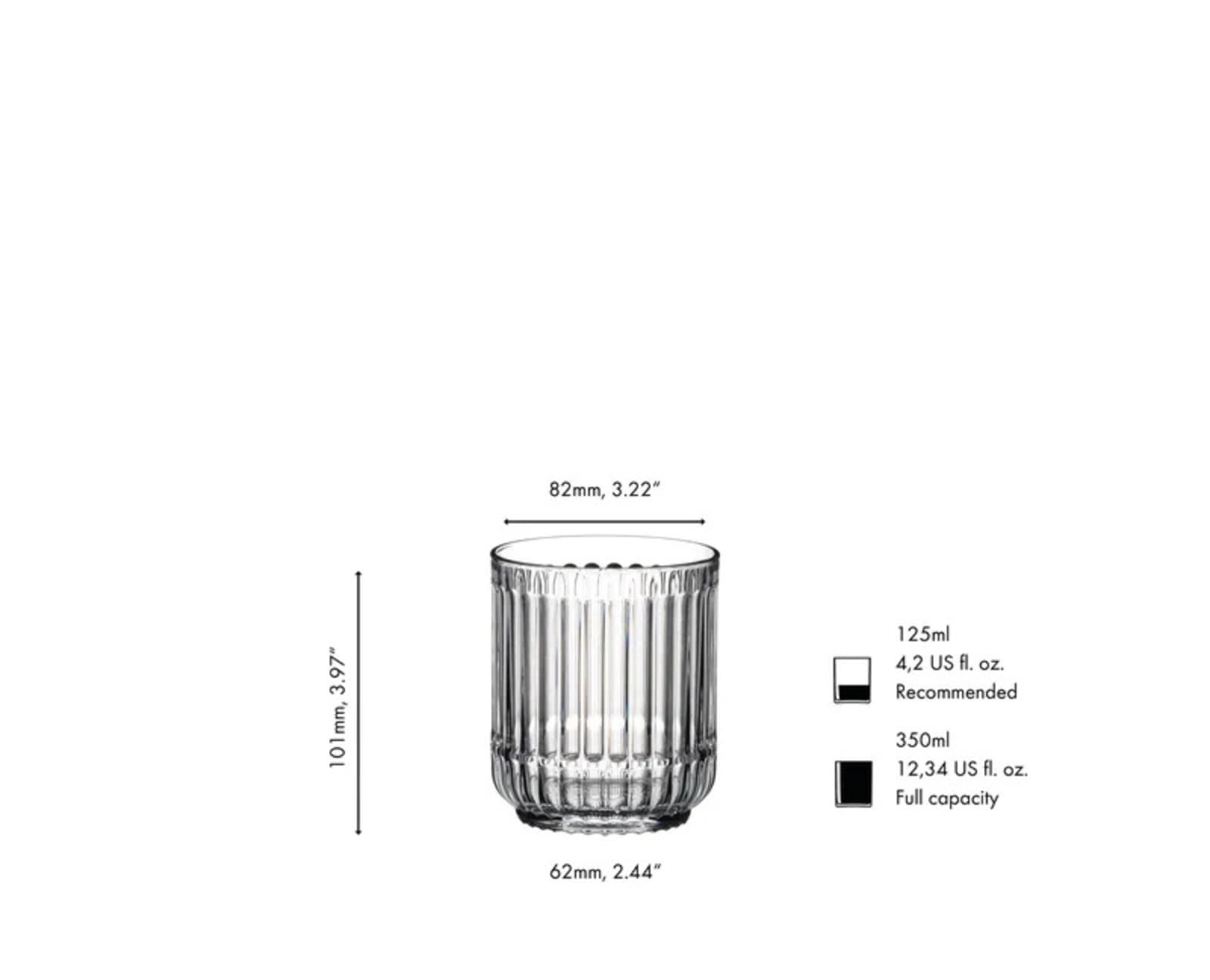 RIEDEL THE WINE GLASS COMPANY Whiskyglas »Double Rocks Gläser Bar Rituals 350 ml 2er Set transparent« Spülmaschinenfest