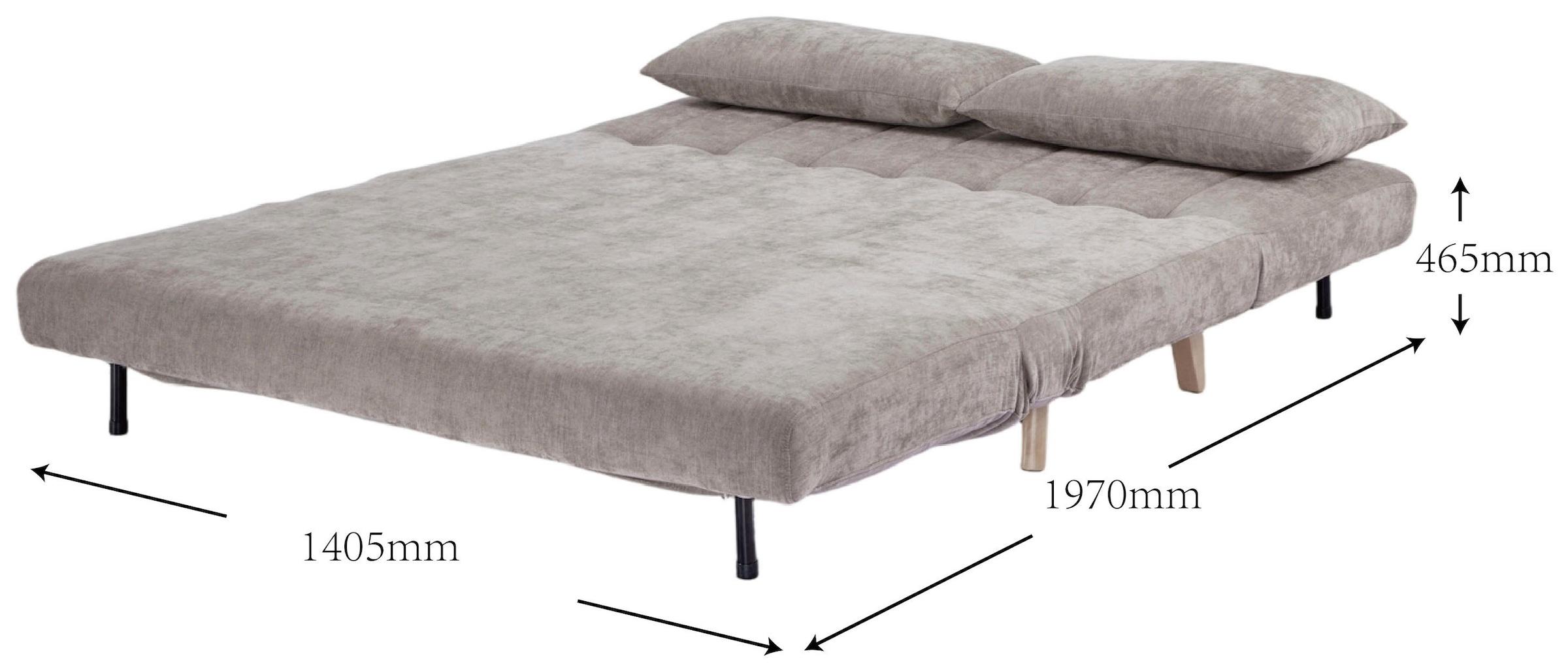 OTTO home Schlafsofa »FANNSEY 140 cm -2-Sitzer, verstellbare Rückenlehne« Verstellbare Rückenlehne und Sofa mit Bettfunktion
