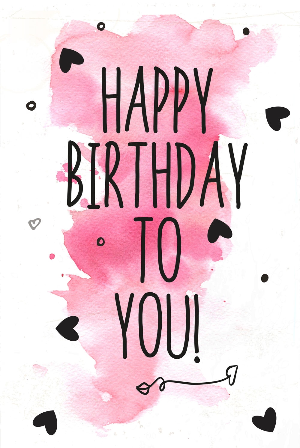 queence Metallbild »Your Birthday«, Schriftzüge-Schriftzug-Sprüche-Sprüche & Texte-Herzen, (1 St.), Stahlschilder
