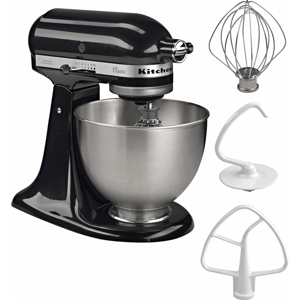 KitchenAid Küchenmaschine »5K45SSEOB ONYX BLACK«