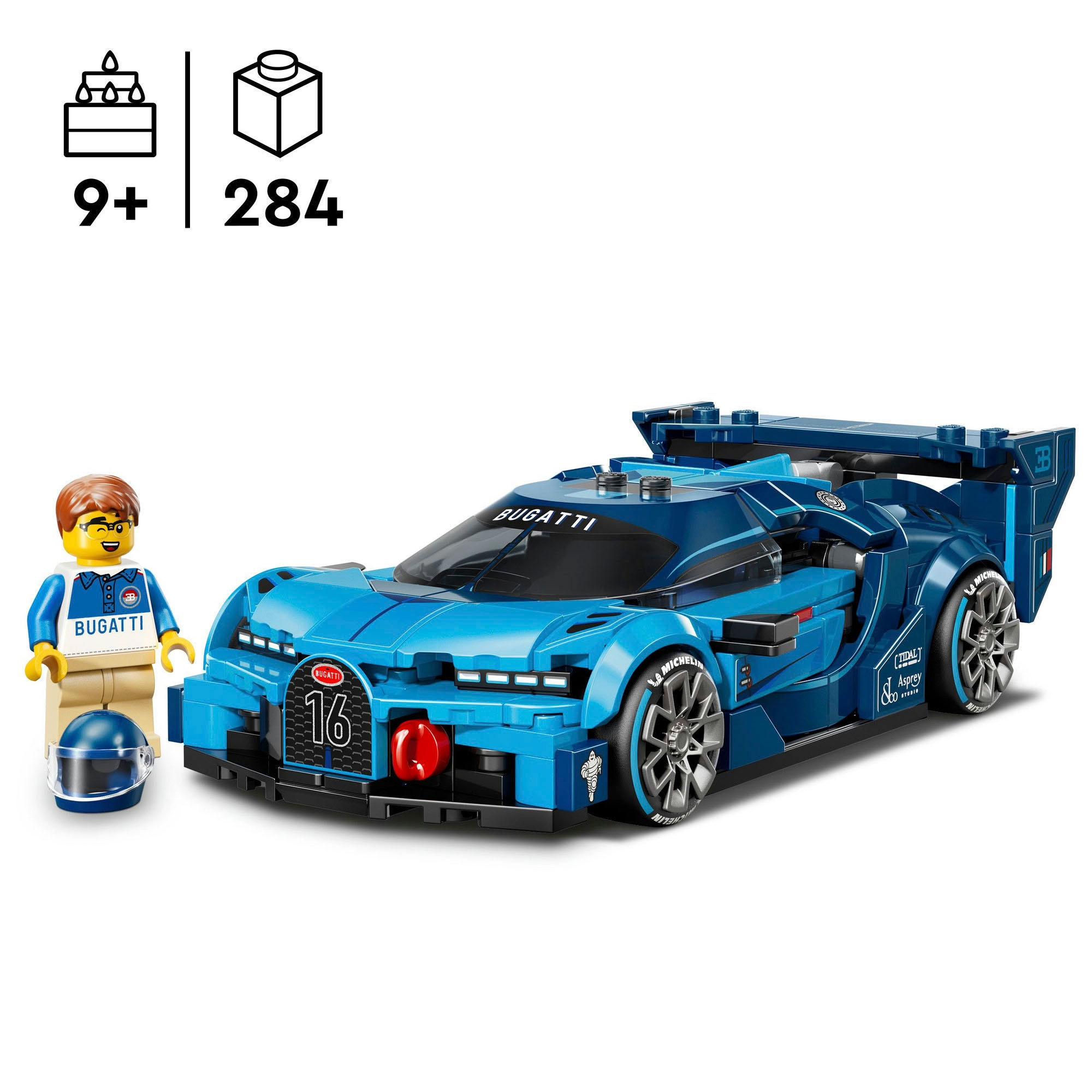 LEGO® Konstruktionsspielsteine »Bugatti Vision GT Hypersportwagen (77253), LEGO Speed Champions« Made in Europe