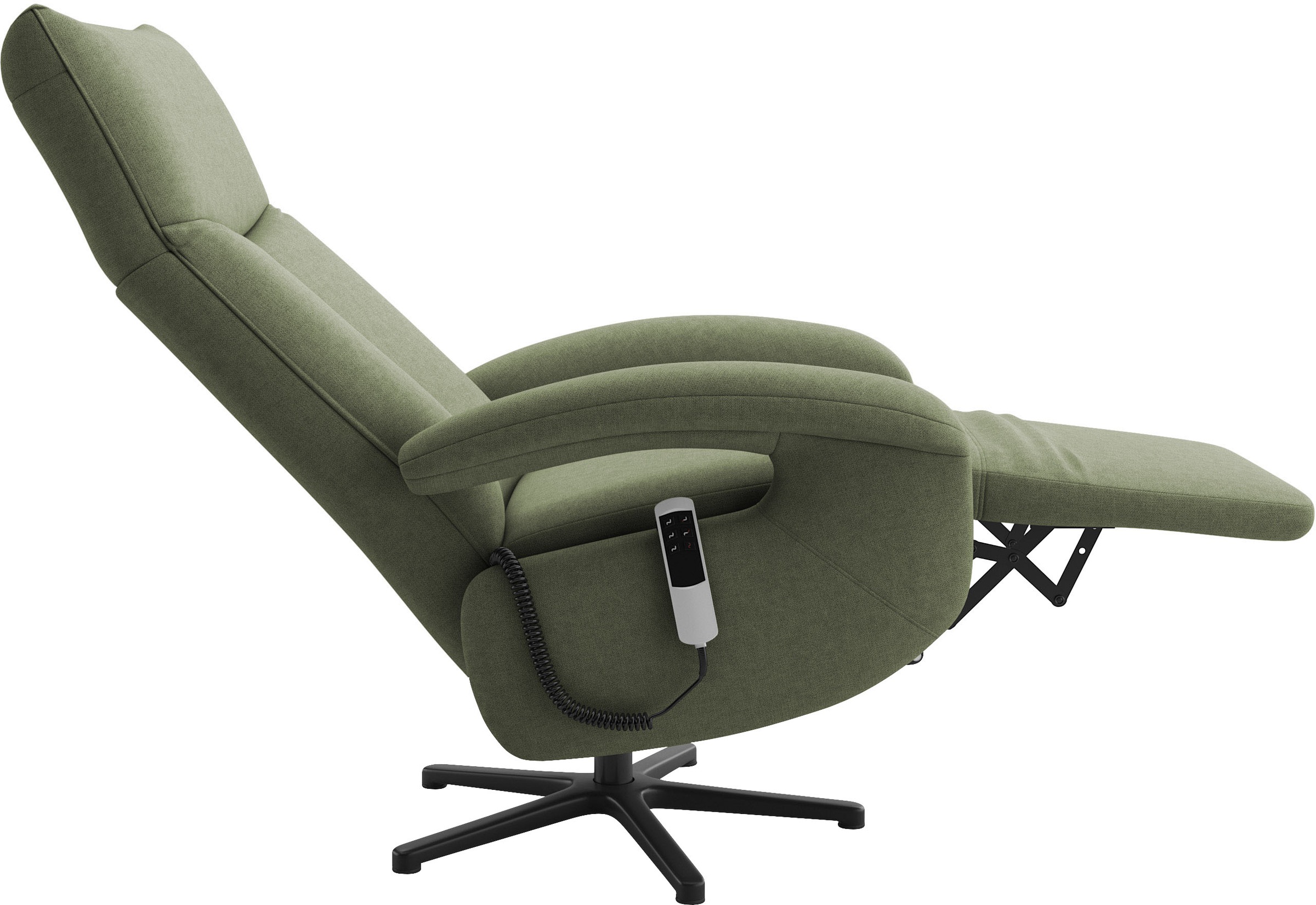 sit&more TV-Sessel »Emely, inkl. Kopfteilverstellung & 360° Drehfunktion«, wahlweise mit 2 Motoren, Akku & Aufstehhilfe