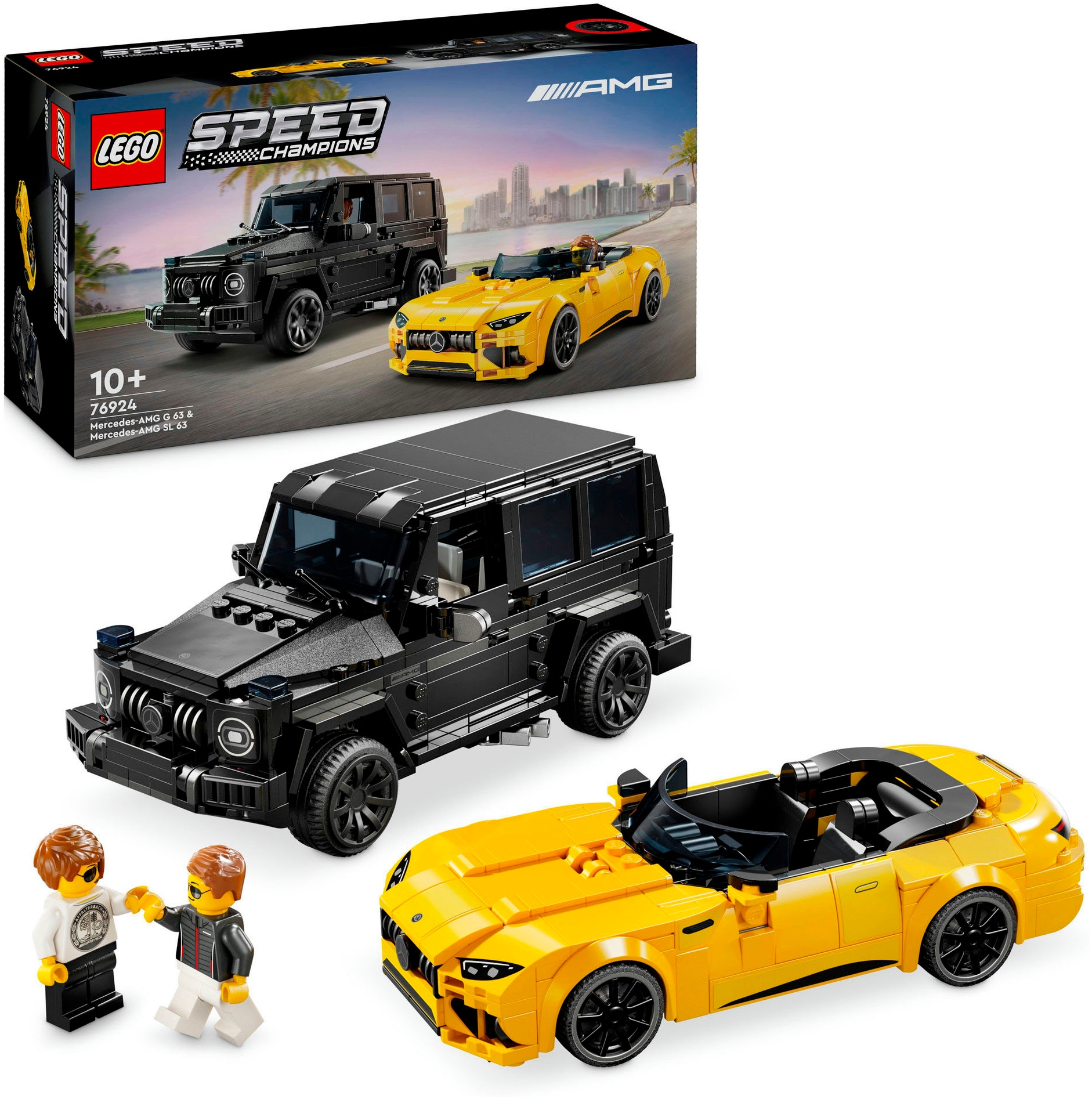 Lego Konstruktionsspielsteine »Mercedes-AMG G 63 & Mercedes-AMG SL 63 (76924), LEGO Speed Champions« Made in Europe in bunt